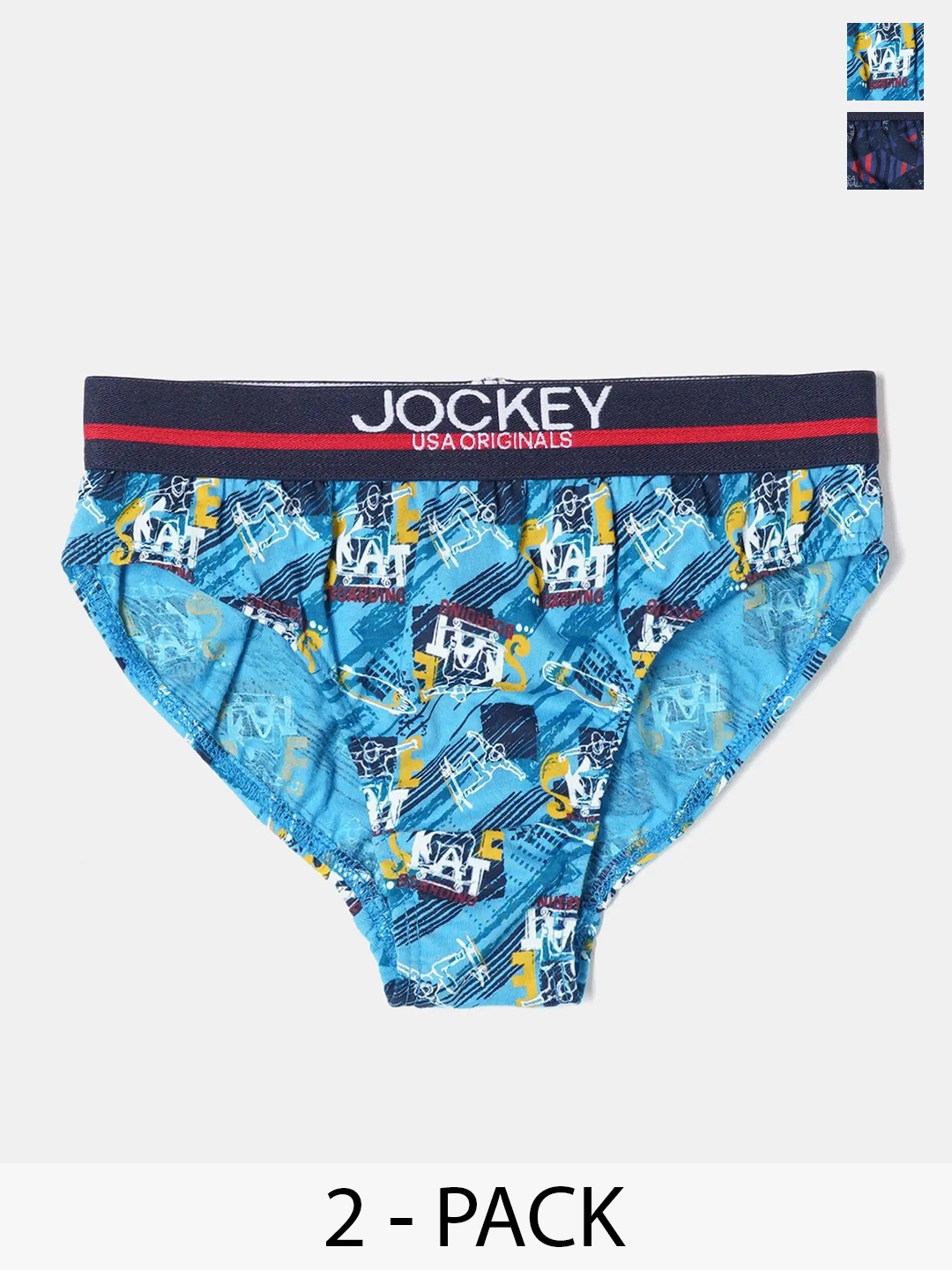 Jockey Boy Pack of 2 Super Combed Cotton Printed Brief with Ultrasoft Waistband-UB12, Assorted
Jockey Boy Pack of 2 Super Combed Cotton Printed Brief with Ultrasoft Waistband-UB12, Assorted