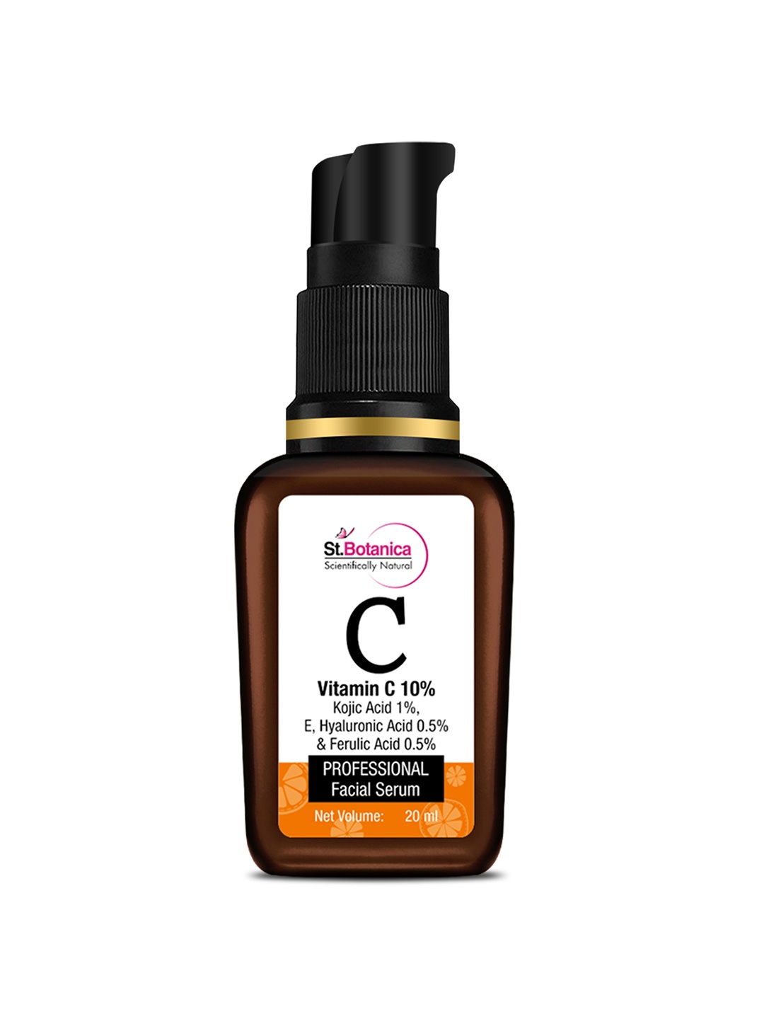 St.Botanica Vitamin C 10%, E & Hyaluronic Acid 0.5 % + Kojic Acid 1% Face Serum 20ml, Orange
St.Botanica Vitamin C 10%, E & Hyaluronic Acid 0.5 % + Kojic Acid 1% Face Serum 20ml, Orange