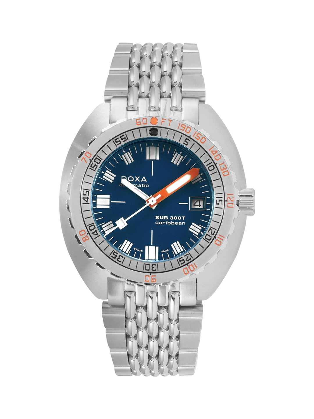 DOXA Men Blue Dial Analogue Automatic Motion Powered Watch 840.10.201.10