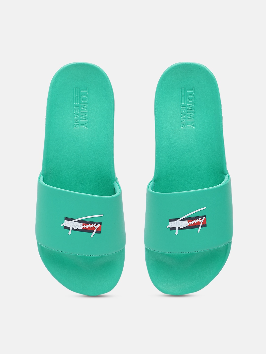 Tommy Hilfiger Men Green Sliders