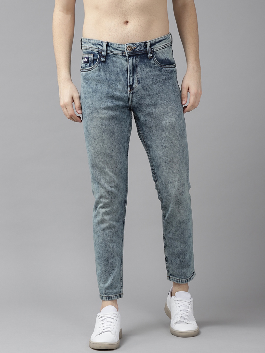 Roadster Men Blue Carrot Fit Stretchable Jeans