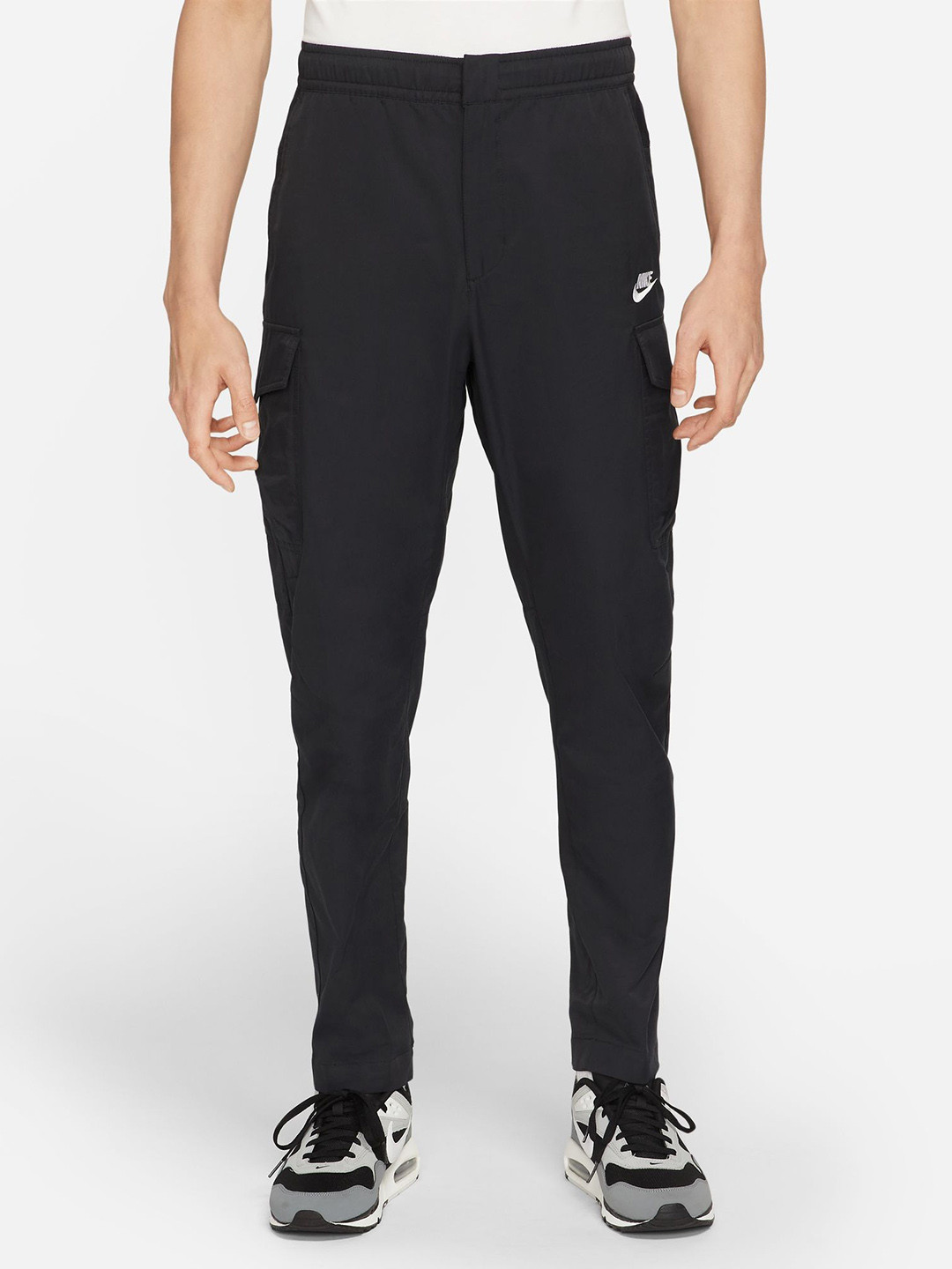 Nike Men Black Sportswear Trackpants
Nike Men Black Sportswear Trackpants