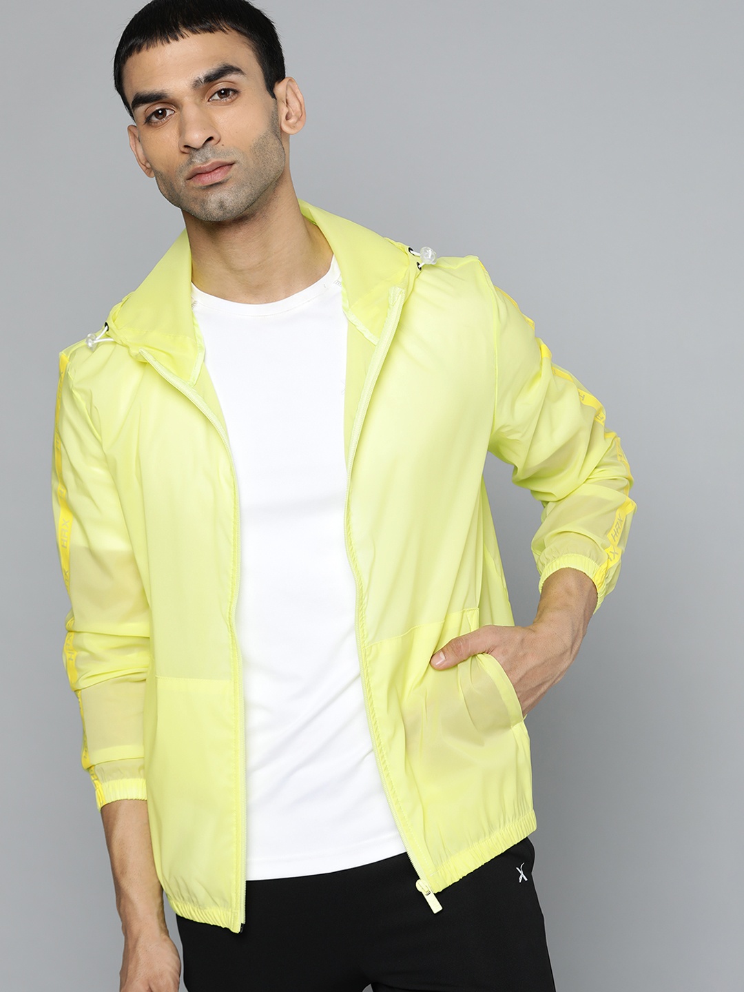 HRX By Hrithik Roshan Running Men Designer to Comment Rapid-Dry Solid Jacket, Lime green
HRX By Hrithik Roshan Running Men Designer to Comment Rapid-Dry Solid Jacket, Lime green