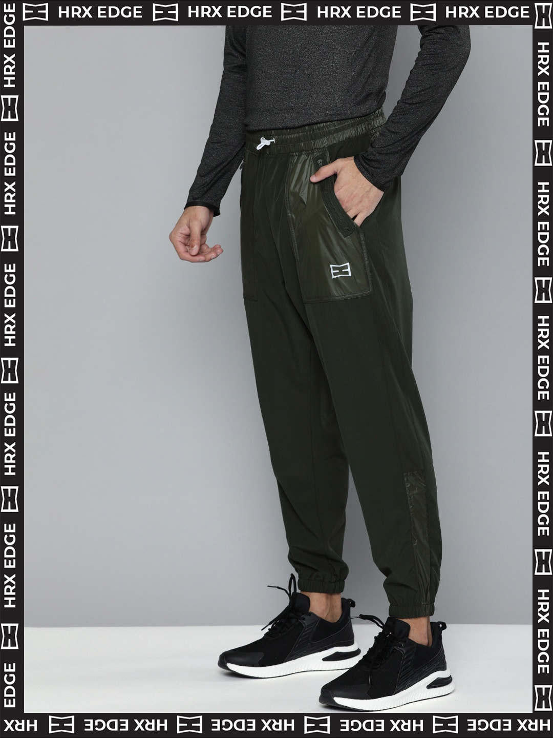HRX By Hrithik Roshan EDGE Lifestyle Men Courtyard Bio-Wash Solid Track Pants, Olive
HRX By Hrithik Roshan EDGE Lifestyle Men Courtyard Bio-Wash Solid Track Pants, Olive