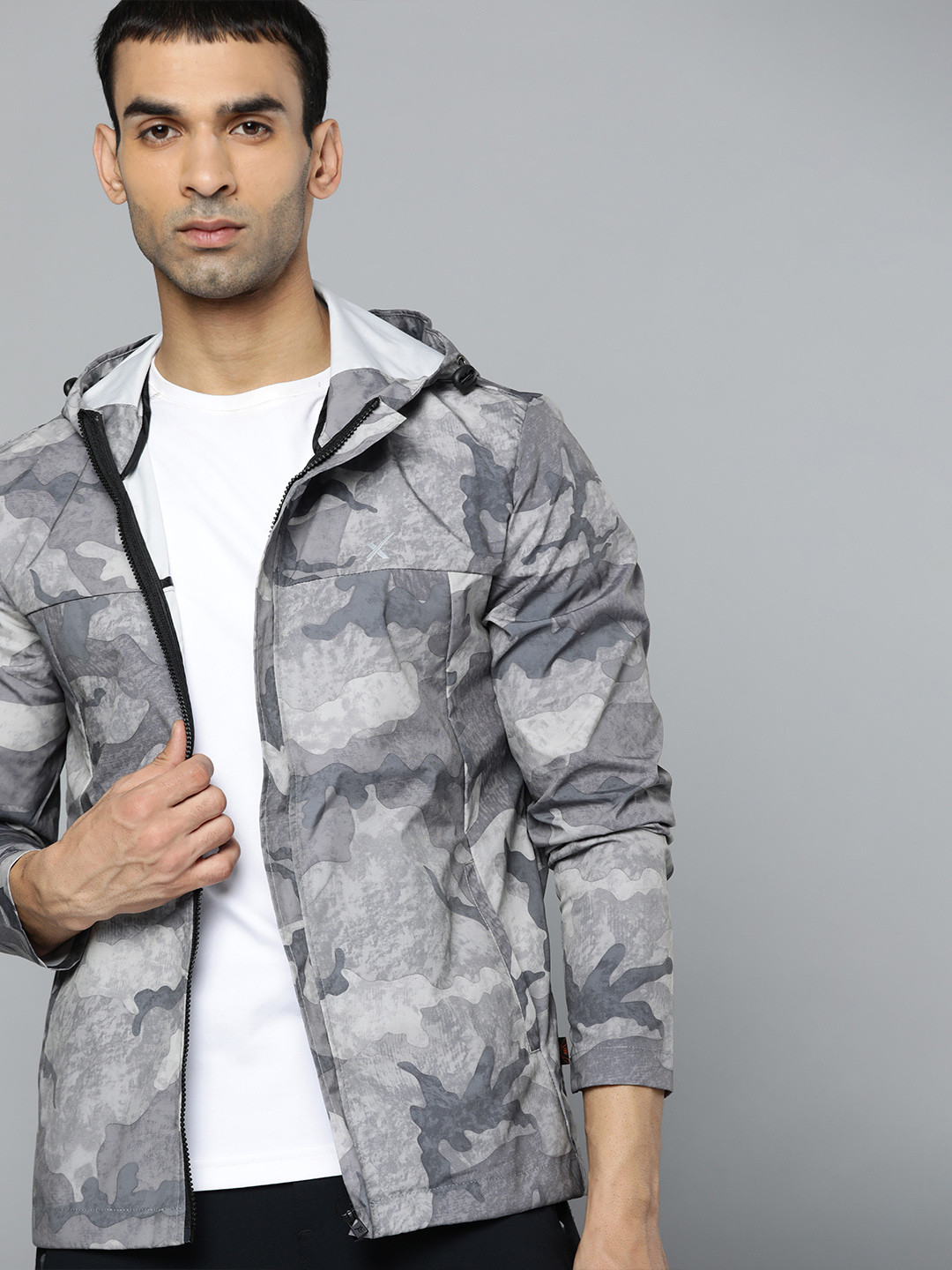 HRX By Hrithik Roshan Outdoor Men Designer to Comment Rapid-Dry Camouflage Jackets, Grey
HRX By Hrithik Roshan Outdoor Men Designer to Comment Rapid-Dry Camouflage Jackets, Grey