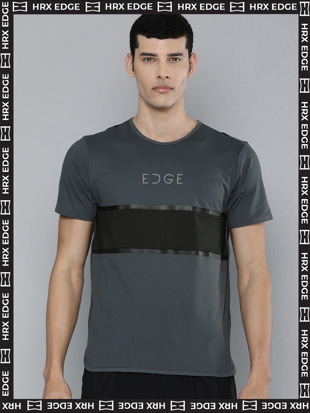 HRX By Hrithik Roshan EDGE Lifestyle Men Anthracite Bio-Wash colourblock T-shirts, Grey
HRX By Hrithik Roshan EDGE Lifestyle Men Anthracite Bio-Wash colourblock T-shirts, Grey