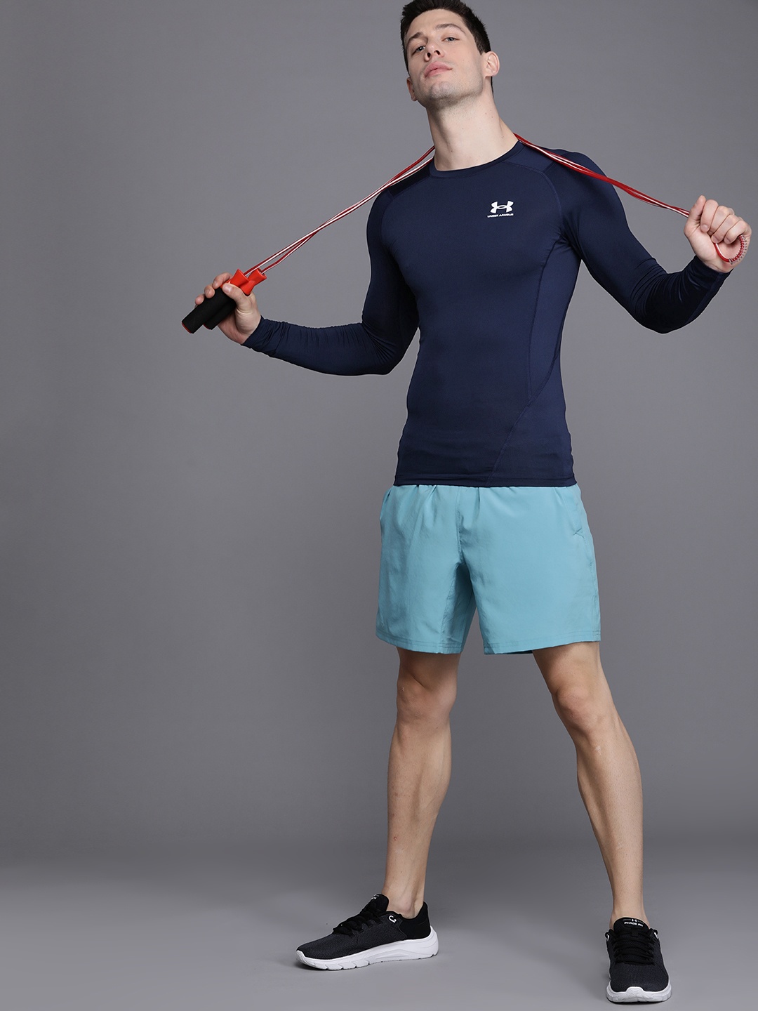 UNDER ARMOUR Men Navy Blue Brand Logo Compression Heat Gear Armour Training or Gym T-shirt
UNDER ARMOUR Men Navy Blue Brand Logo Compression Heat Gear Armour Training or Gym T-shirt