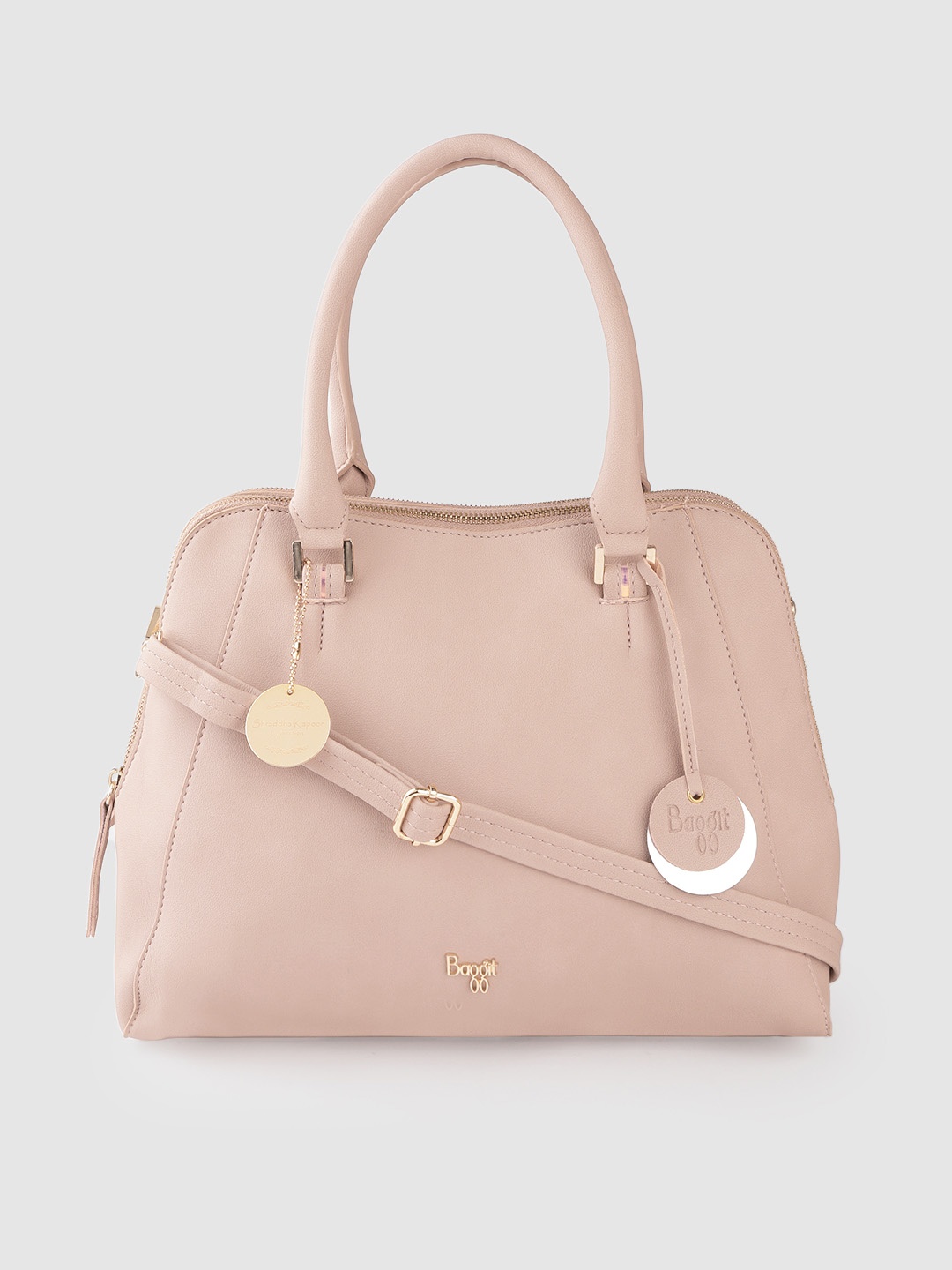 Baggit Shraddha Kapoor Collection Dusty Pink Solid Shoulder Bag with Detachable Sling
Baggit Shraddha Kapoor Collection Dusty Pink Solid Shoulder Bag with Detachable Sling