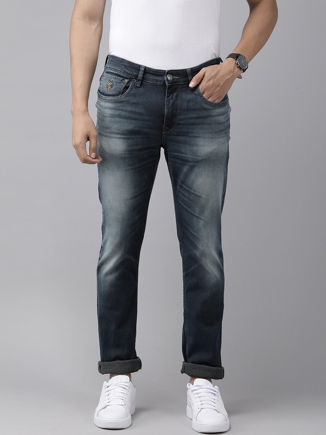 U.S. Polo Assn. Denim Co. Men Blue Brandon Slim Tapered Fit Light Fade Stretchable Jeans
U.S. Polo Assn. Denim Co. Men Blue Brandon Slim Tapered Fit Light Fade Stretchable Jeans