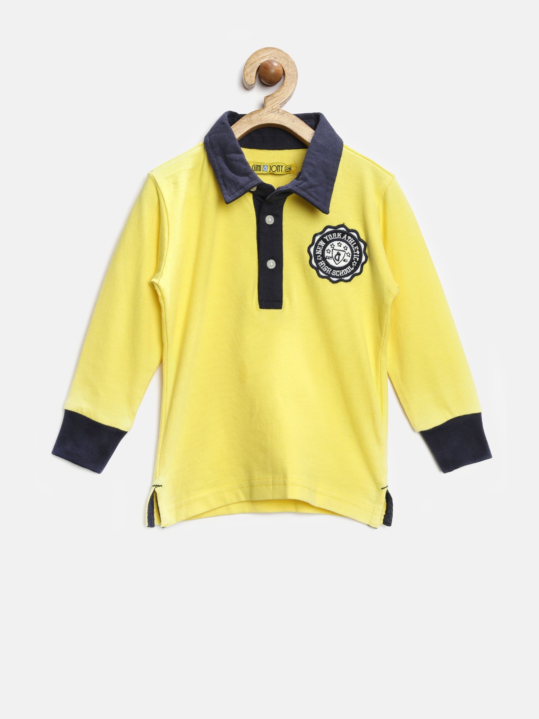 Gini and Jony Boys Yellow Polo T-shirt