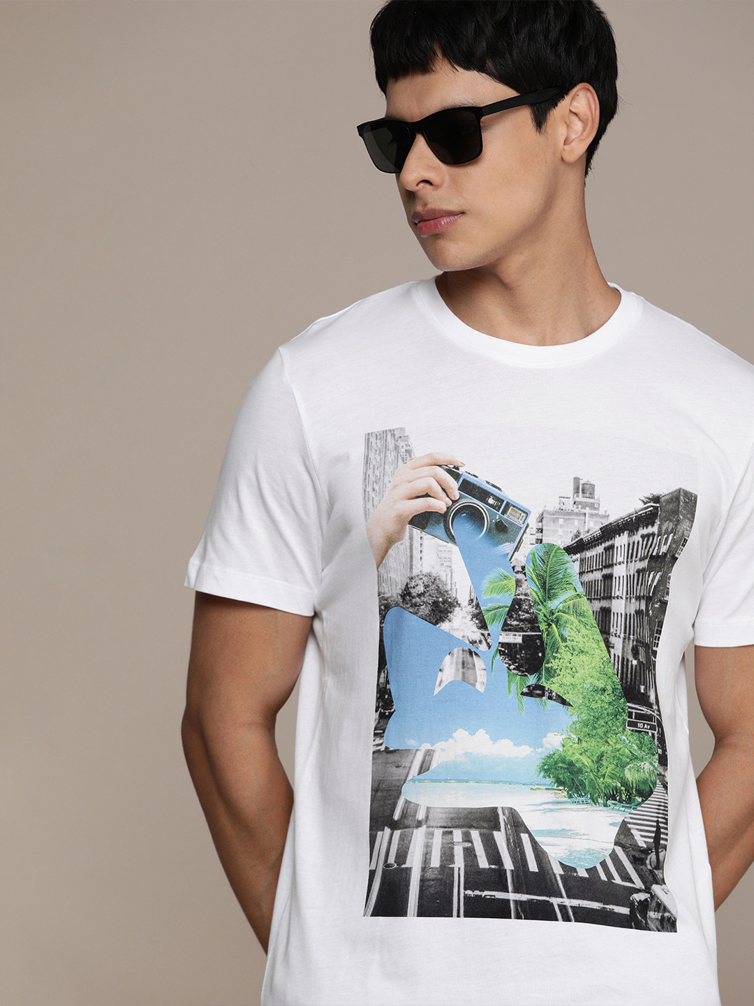 SELECTED Men White Printed Pure Cotton T-shirt
SELECTED Men White Printed Pure Cotton T-shirt