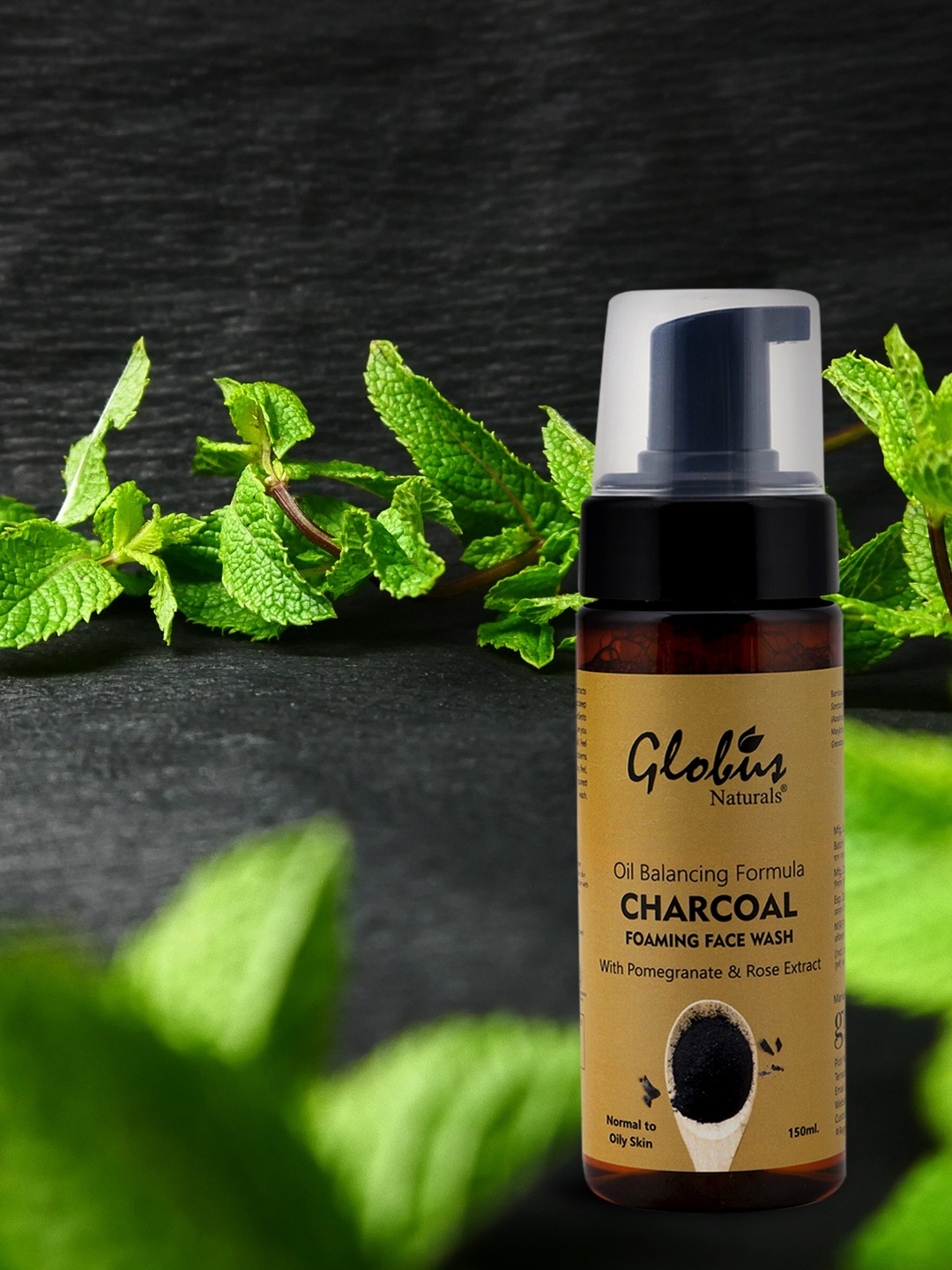 Globus Naturals Charcoal Anti Pollution & Acne Control Foaming Face Wash - 150 ml, Brown
Globus Naturals Charcoal Anti Pollution & Acne Control Foaming Face Wash - 150 ml, Brown