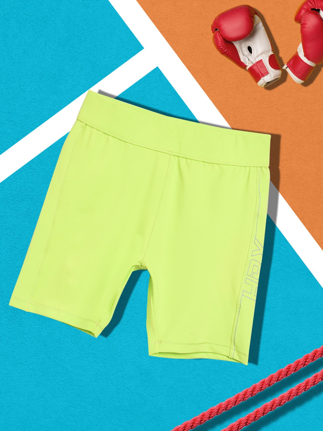 HRX by Hrithik Roshan U-17 Active Girls Neon Lime Rapid-Dry Solid Shorts, Fluorescent green
HRX by Hrithik Roshan U-17 Active Girls Neon Lime Rapid-Dry Solid Shorts, Fluorescent green