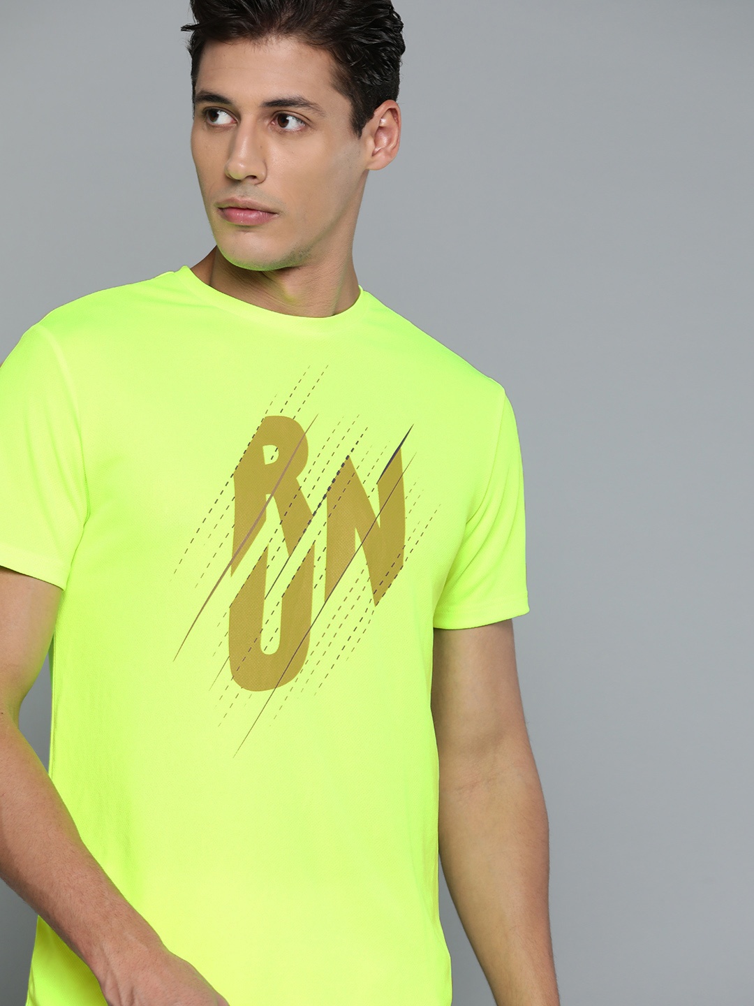 HRX By Hrithik Roshan Running Men Neon Lime Rapid-Dry Typography Running T-shirt, Fluorescent green
HRX By Hrithik Roshan Running Men Neon Lime Rapid-Dry Typography Running T-shirt, Fluorescent green