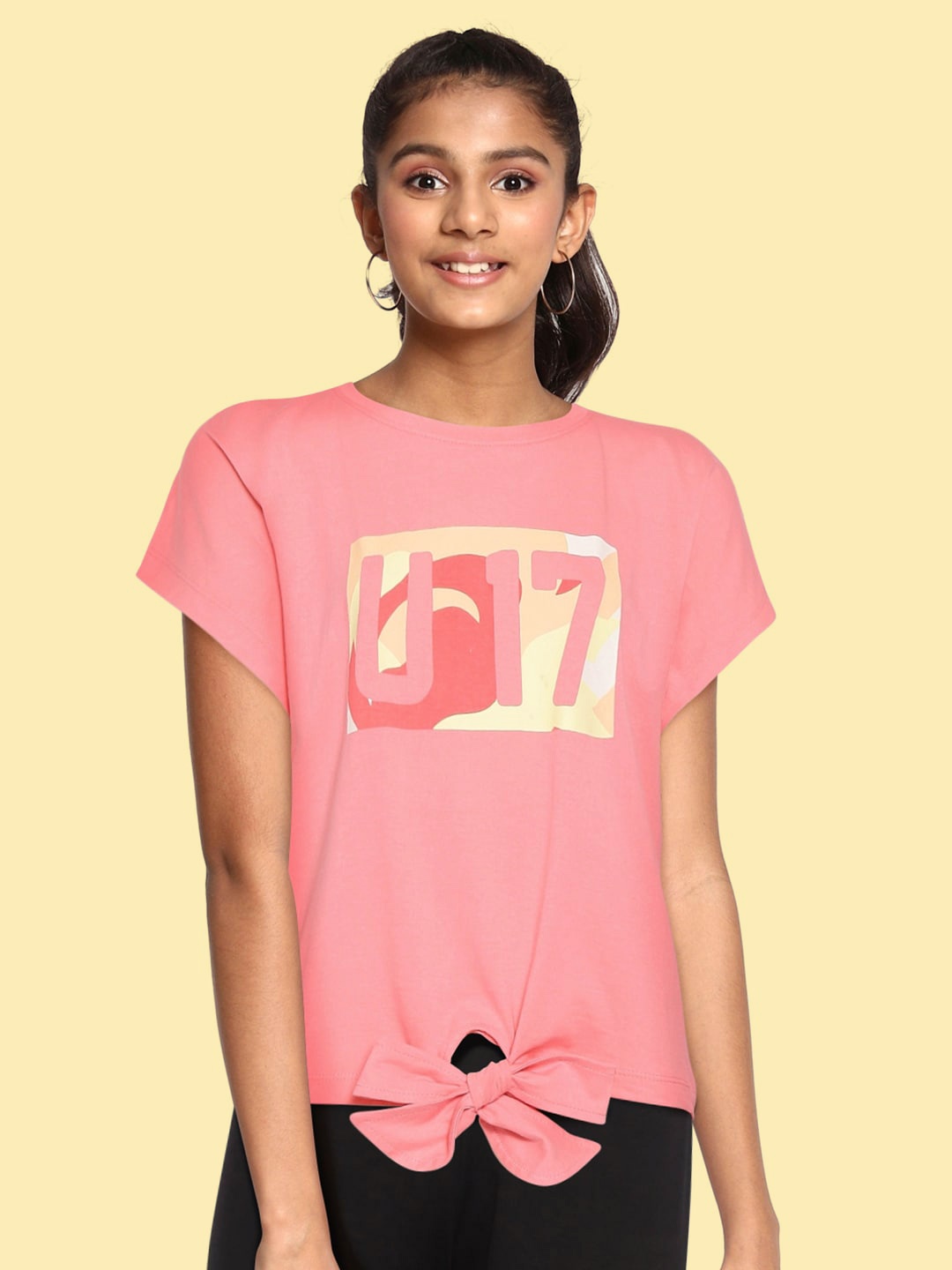 HRX by Hrithik Roshan U-17 Lifestyle Girls Salmon Rose Rapid-Dry Solid Cotton Crop T-shirt, Pink
HRX by Hrithik Roshan U-17 Lifestyle Girls Salmon Rose Rapid-Dry Solid Cotton Crop T-shirt, Pink