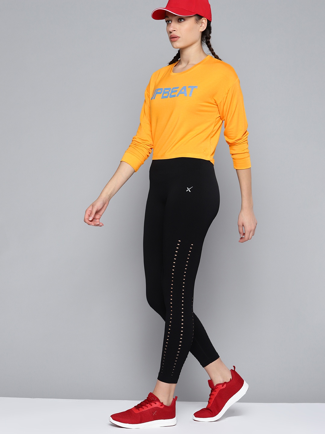 HRX By Hrithik Roshan Lifestyle Women Electric Kumqut Lycra Typography Tshirt, Mustard
HRX By Hrithik Roshan Lifestyle Women Electric Kumqut Lycra Typography Tshirt, Mustard