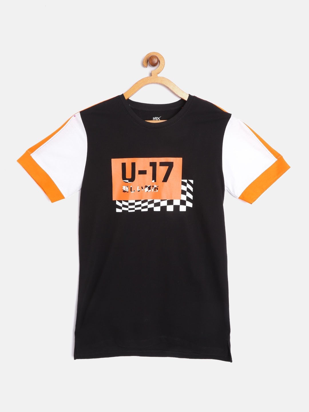 HRX By Hrithik Roshan Boys U-17 Lifestyle Jet Black Cotton Rapid-Dry Colourblocked Tshirt
HRX By Hrithik Roshan Boys U-17 Lifestyle Jet Black Cotton Rapid-Dry Colourblocked Tshirt
