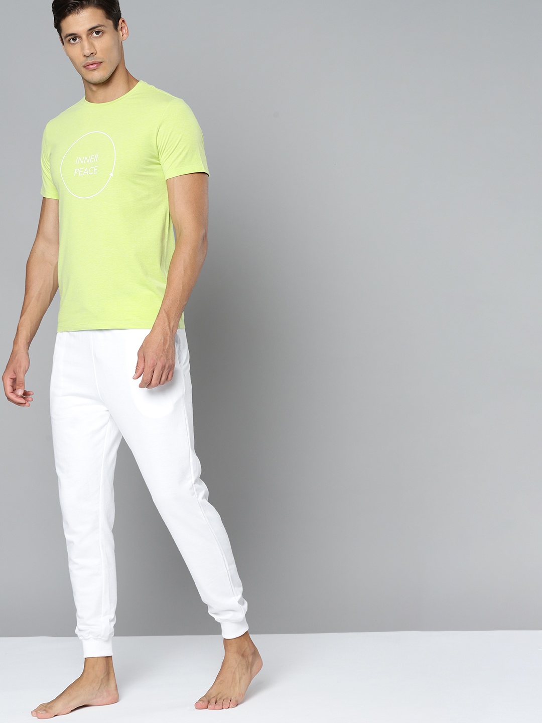 HRX By Hrithik Roshan Yoga Men Green Melange Typography Sustainable Tshirt, Lime green
HRX By Hrithik Roshan Yoga Men Green Melange Typography Sustainable Tshirt, Lime green