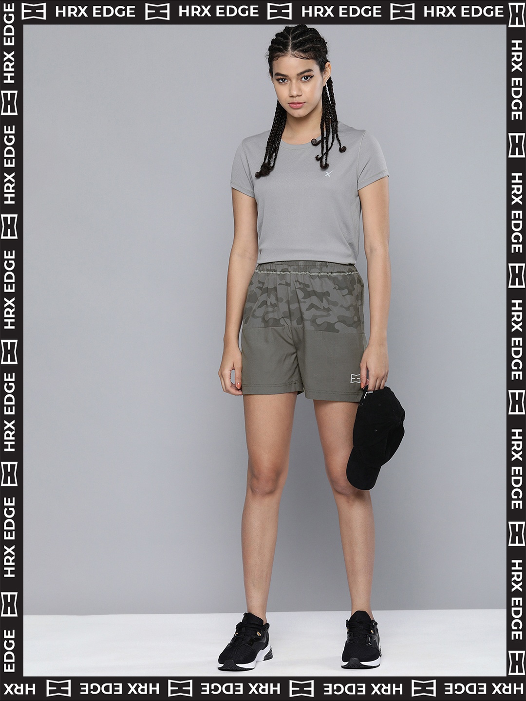 HRX By Hrithik Roshan EDGE Women Grey Camouflage Print Rapid-Dry AOP Lifestyle Shorts
HRX By Hrithik Roshan EDGE Women Grey Camouflage Print Rapid-Dry AOP Lifestyle Shorts