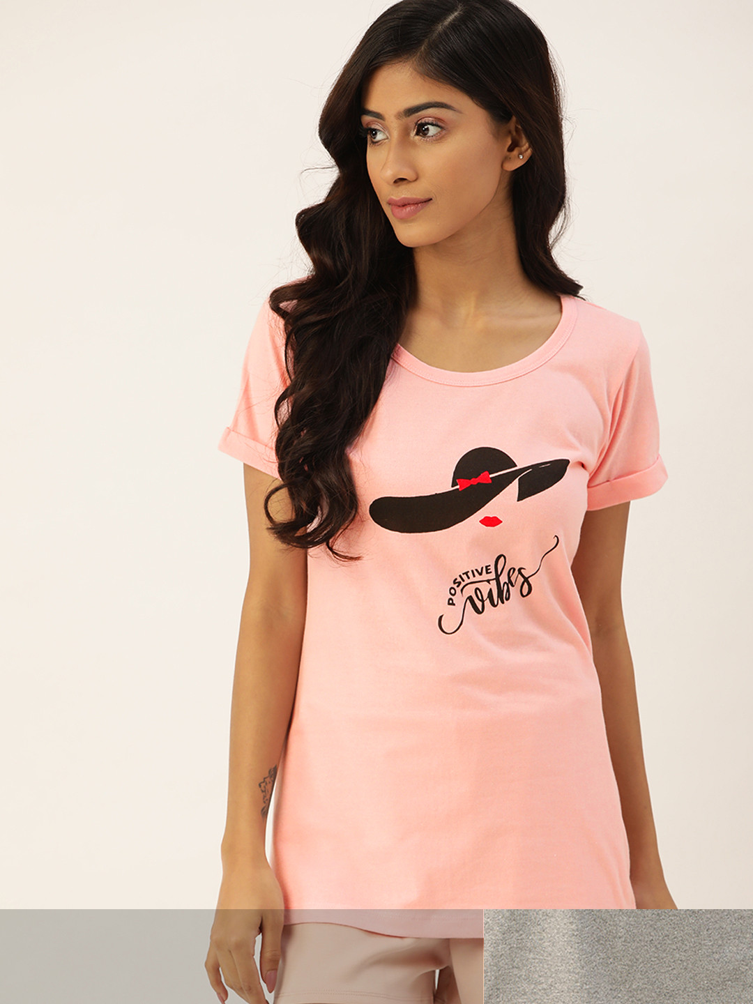 ETC Women Pack Of 2 Printed Lounge T-Shirts, Pink
ETC Women Pack Of 2 Printed Lounge T-Shirts, Pink