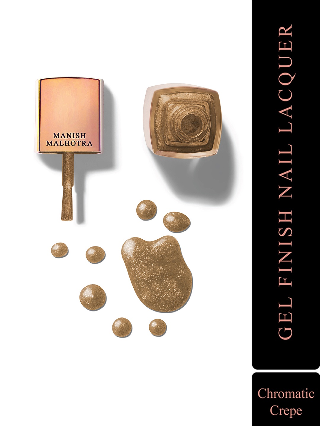 MyGlamm Manish Malhotra Beauty Gel Finish Nail Lacquer-Metallic-Chromatic Crepe-12ml, Bronze
MyGlamm Manish Malhotra Beauty Gel Finish Nail Lacquer-Metallic-Chromatic Crepe-12ml, Bronze