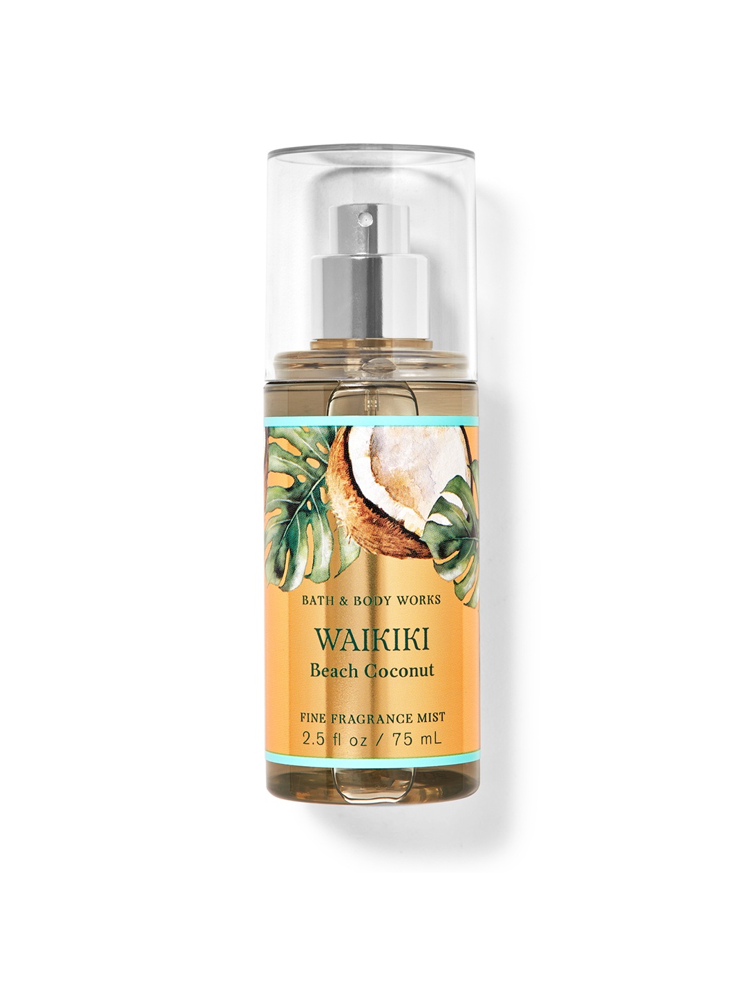 Bath & Body Works Waikiki Beach Coconut Travel Size Fine Fragrance Mist 88 ml, Green
Bath & Body Works Waikiki Beach Coconut Travel Size Fine Fragrance Mist 88 ml, Green