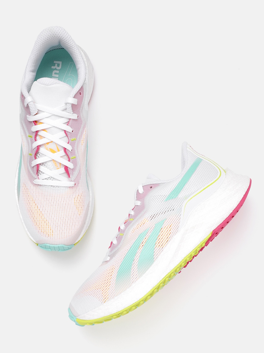 Reebok Women White & Sea Green Woven Design Forever Floatride Energy 3.0 Running Shoes
Reebok Women White & Sea Green Woven Design Forever Floatride Energy 3.0 Running Shoes