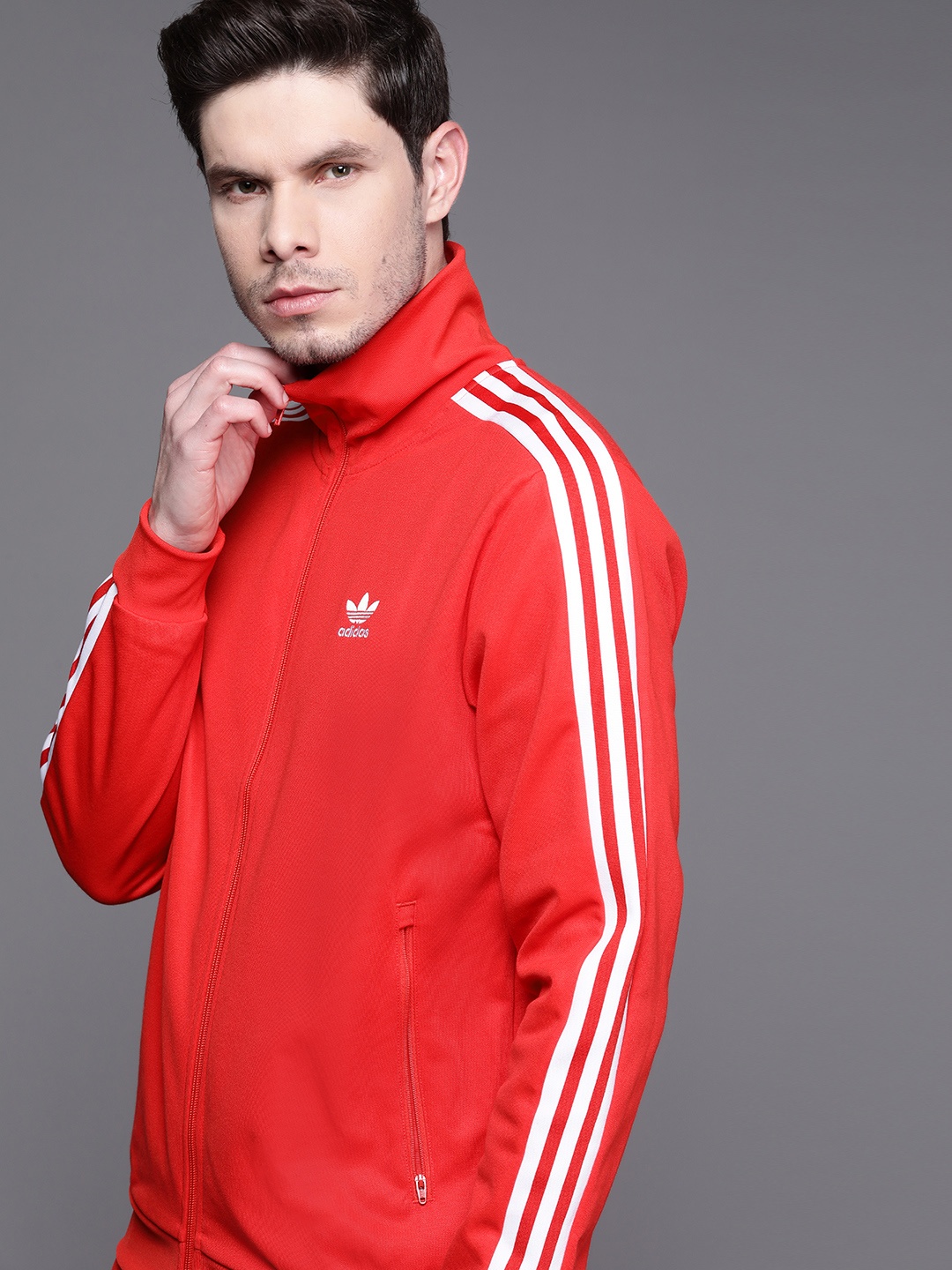 ADIDAS Originals Men Red Brand Logo Adicolor Classics Beckenbauer Primeblue Sustainable Track Jacket
ADIDAS Originals Men Red Brand Logo Adicolor Classics Beckenbauer Primeblue Sustainable Track Jacket