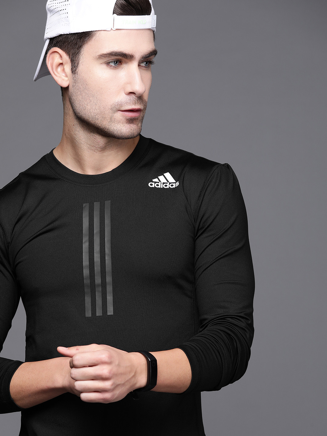 ADIDAS Men Black Logo Training TechFit Warm Long Sleeves AEROREADY Compression Fit T-shirt
ADIDAS Men Black Logo Training TechFit Warm Long Sleeves AEROREADY Compression Fit T-shirt