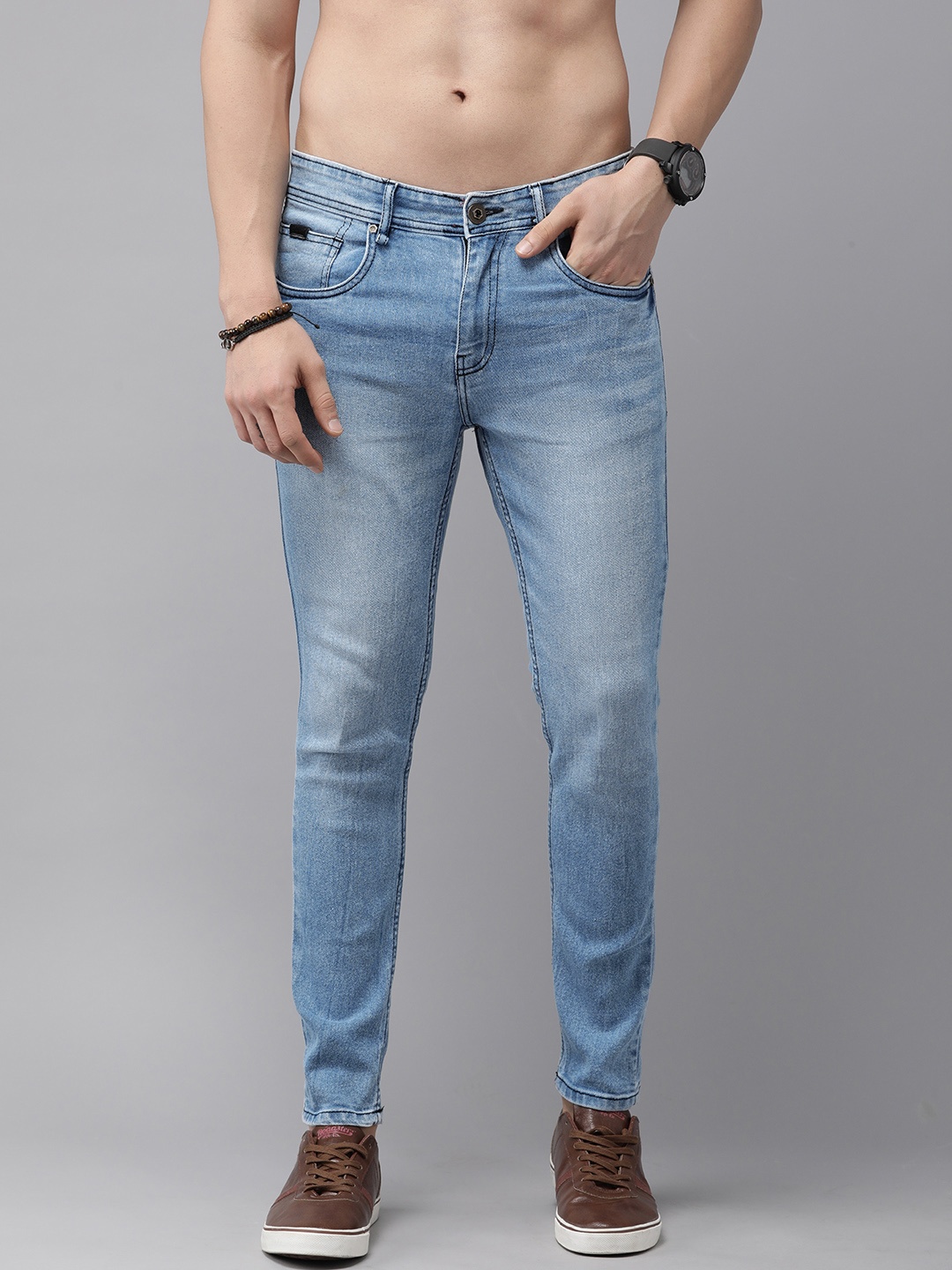 The Roadster Lifestyle Co. Men Blue Super Skinny Fit Light Fade Stretchable Ankle Jeans
The Roadster Lifestyle Co. Men Blue Super Skinny Fit Light Fade Stretchable Ankle Jeans