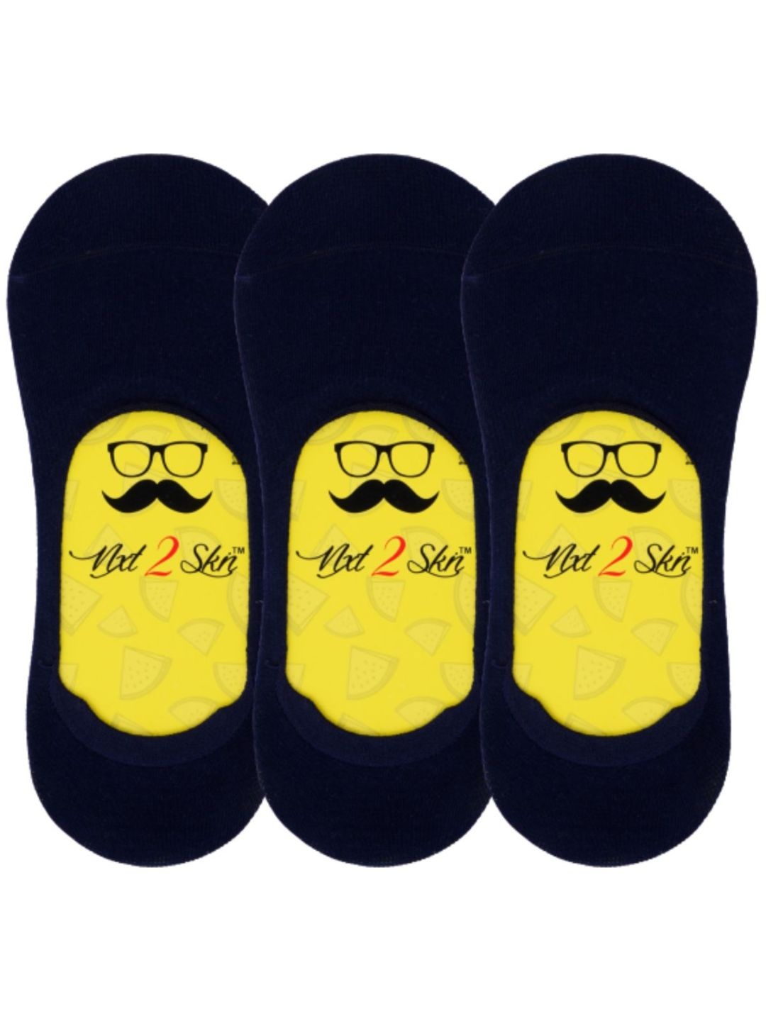 N2S NEXT2SKIN Men Pack Of 3 Navy-Blue Solid Cotton Hidden Loafer No Shoe Invisible Shoe-Liners
N2S NEXT2SKIN Men Pack Of 3 Navy-Blue Solid Cotton Hidden Loafer No Shoe Invisible Shoe-Liners