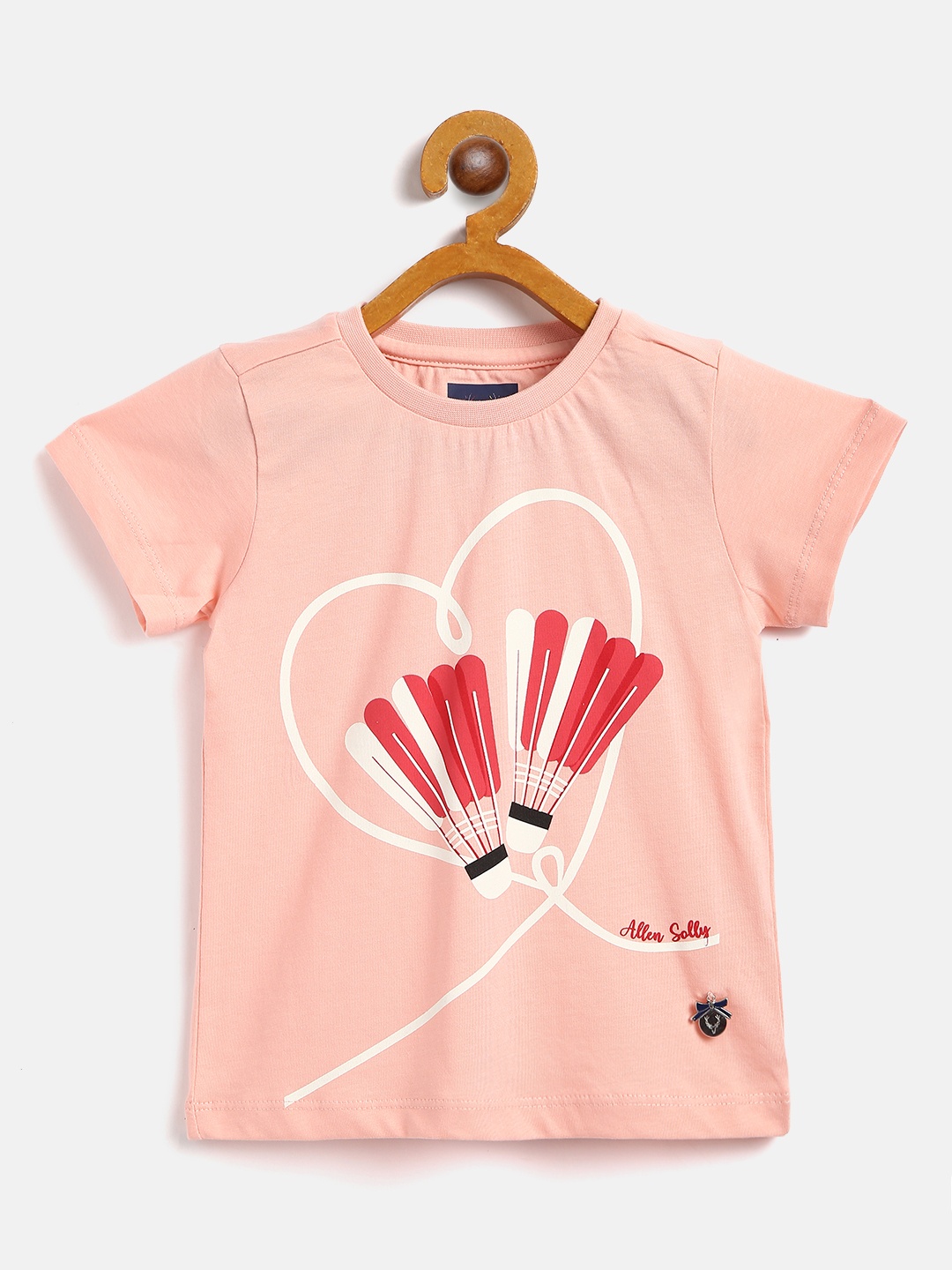 Allen Solly Junior Girls Peach-Coloured Red Pure Cotton Shuttlecock Print Pure Cotton T-shirt
Allen Solly Junior Girls Peach-Coloured Red Pure Cotton Shuttlecock Print Pure Cotton T-shirt