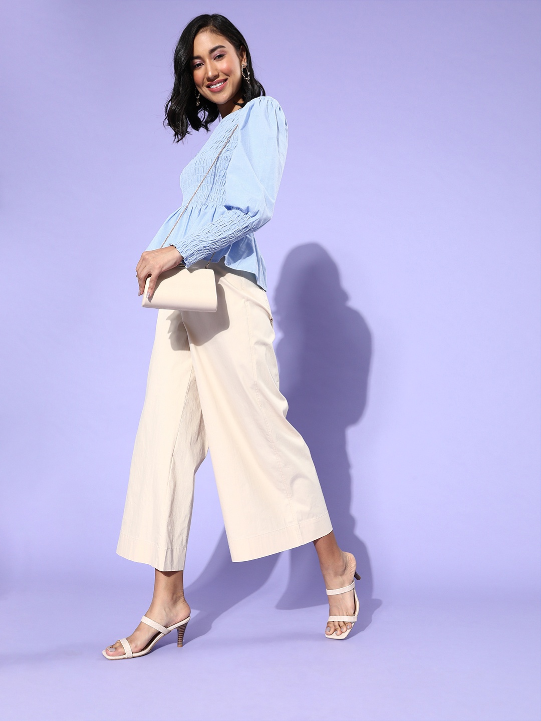 Moda Rapido Women Stunning Blue Sleek Top