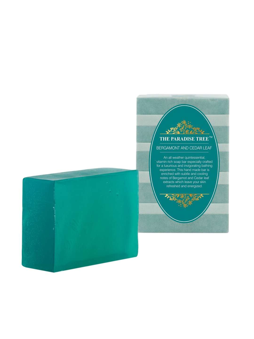 The Paradise Trees Bergamot and Cerdar Leaf Sugar Soap Bar 100gms, Green
The Paradise Trees Bergamot and Cerdar Leaf Sugar Soap Bar 100gms, Green