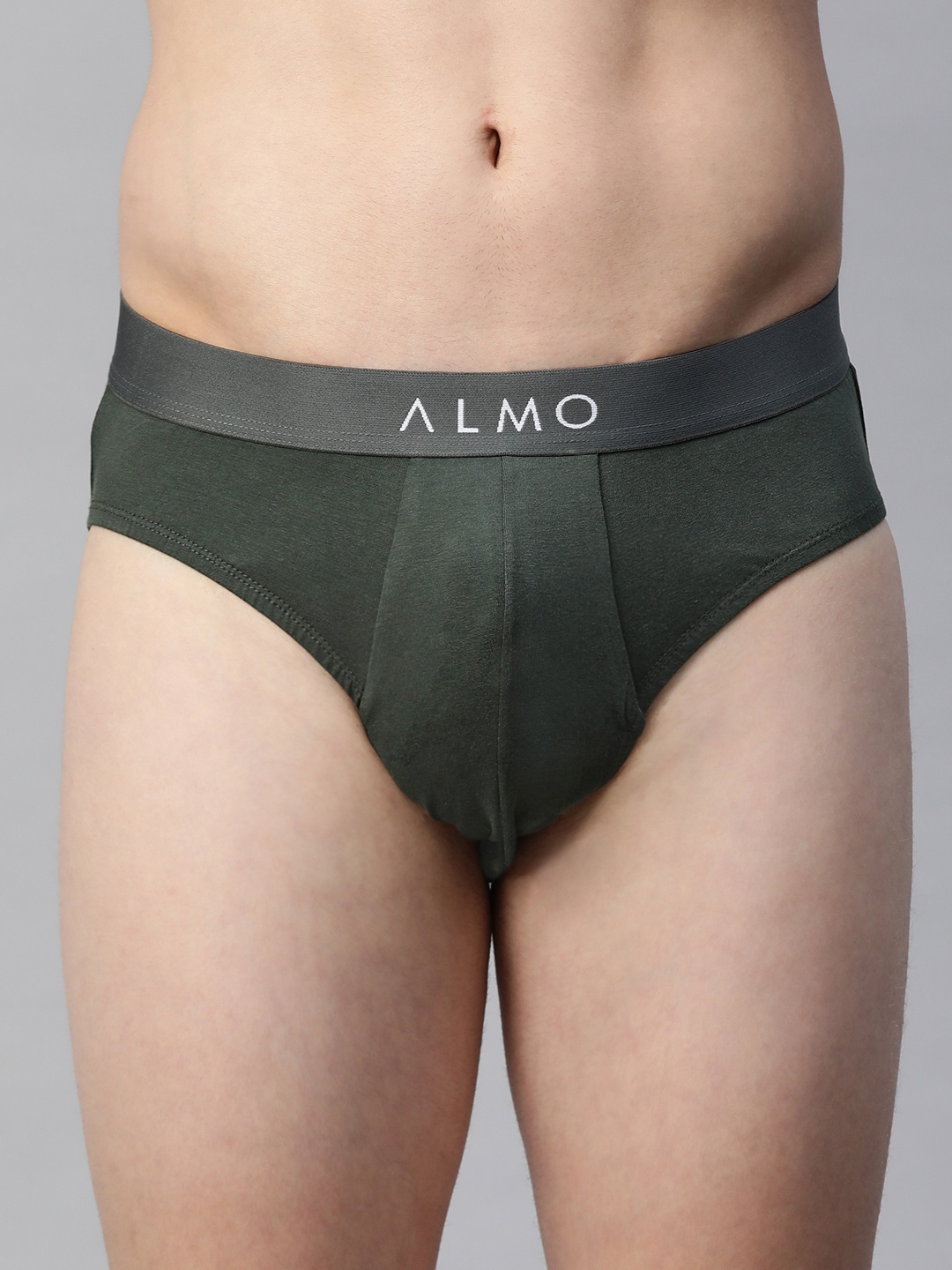 Almo Wear Men Olive Green Solid Anti-Microbial Organic Cotton Basic Briefs Rico-B-106
Almo Wear Men Olive Green Solid Anti-Microbial Organic Cotton Basic Briefs Rico-B-106
