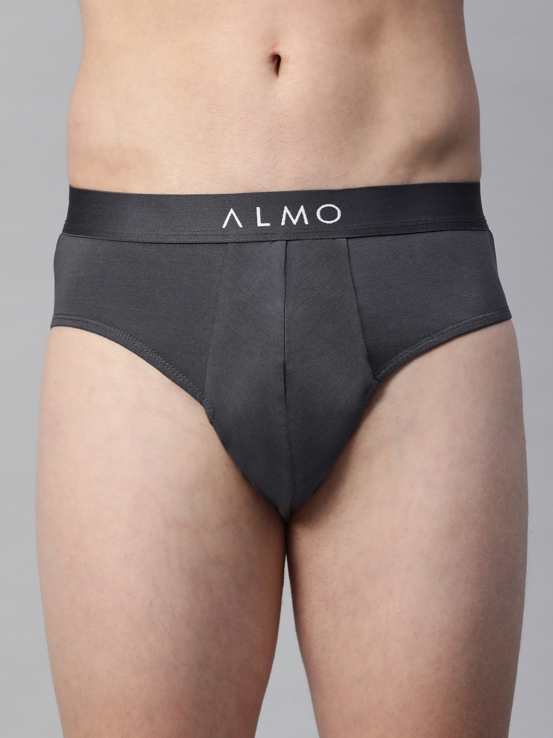 Almo Wear Men Charcoal Grey Solid Anti-microbial Organic Cotton Basic Briefs Rico-B-103
Almo Wear Men Charcoal Grey Solid Anti-microbial Organic Cotton Basic Briefs Rico-B-103