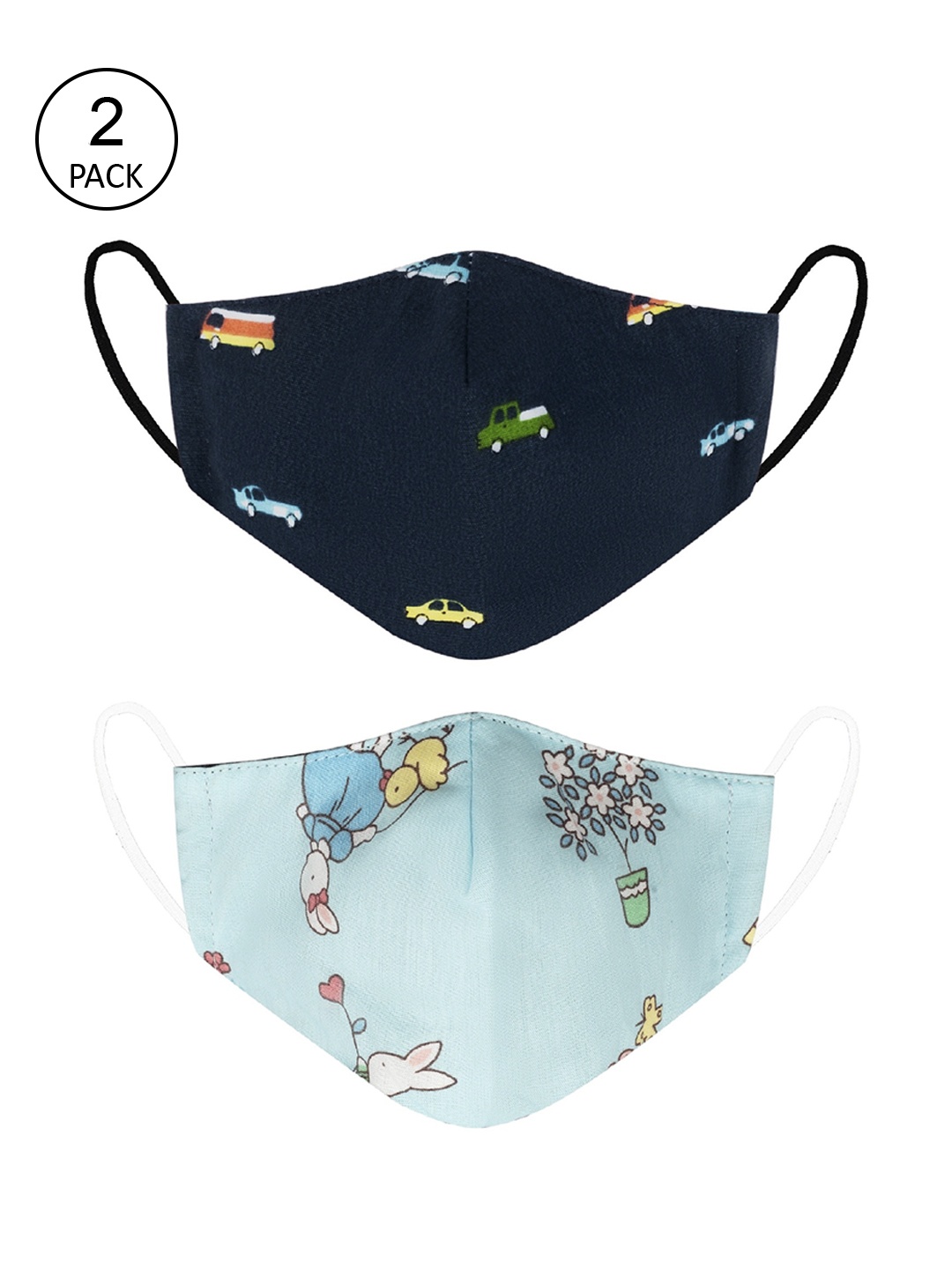 VEA Kids Pack Of 2 Printed 3-Ply 5 Layered Reusable Premium Cotton Protective Outdoor Face Masks, Navy blue
VEA Kids Pack Of 2 Printed 3-Ply 5 Layered Reusable Premium Cotton Protective Outdoor Face Masks, Navy blue