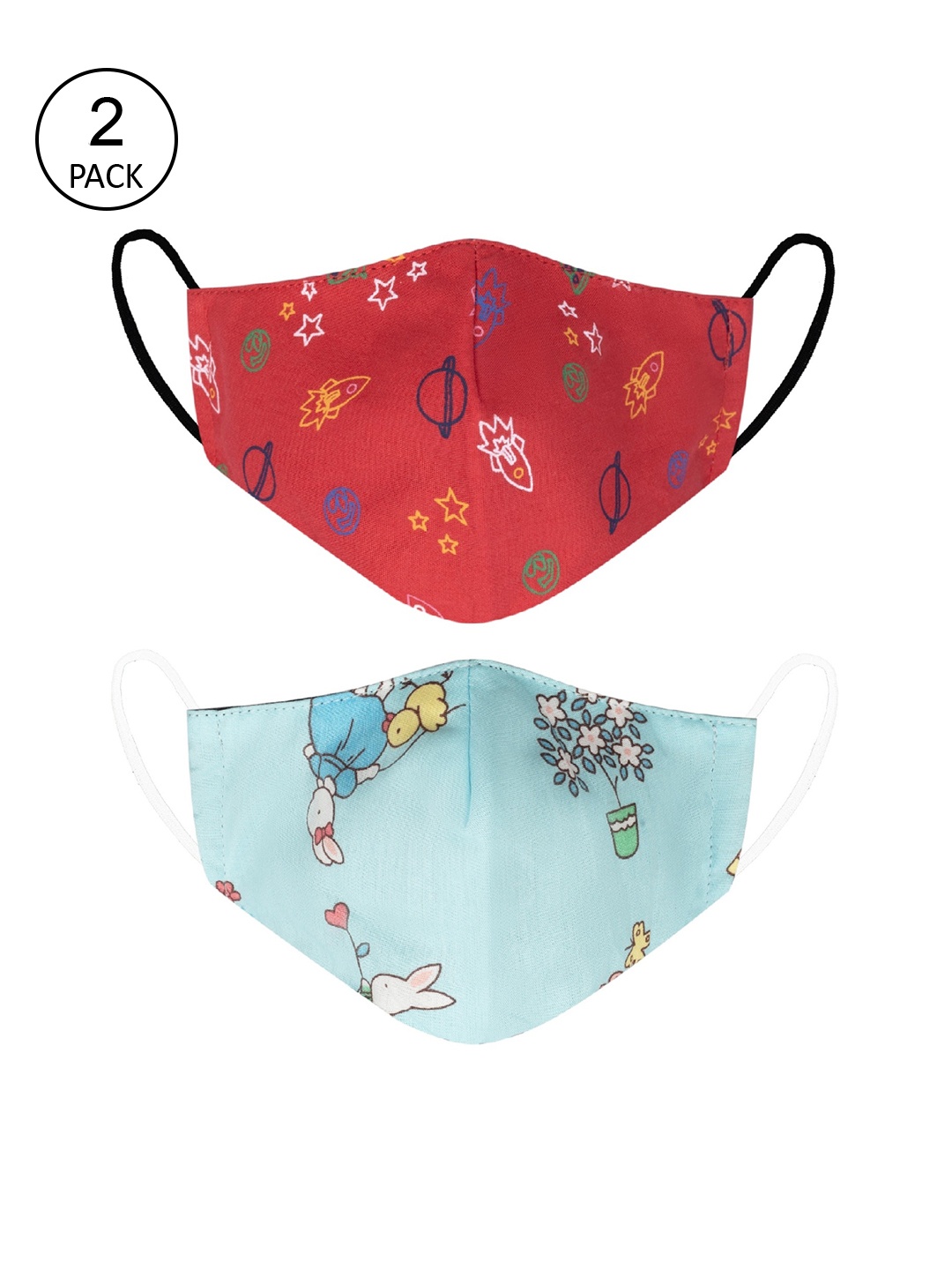 VEA Kids Pack Of 2 Printed 3-Ply 5-Layered Reusable Cotton Protective Outdoor Face Masks, Red
VEA Kids Pack Of 2 Printed 3-Ply 5-Layered Reusable Cotton Protective Outdoor Face Masks, Red