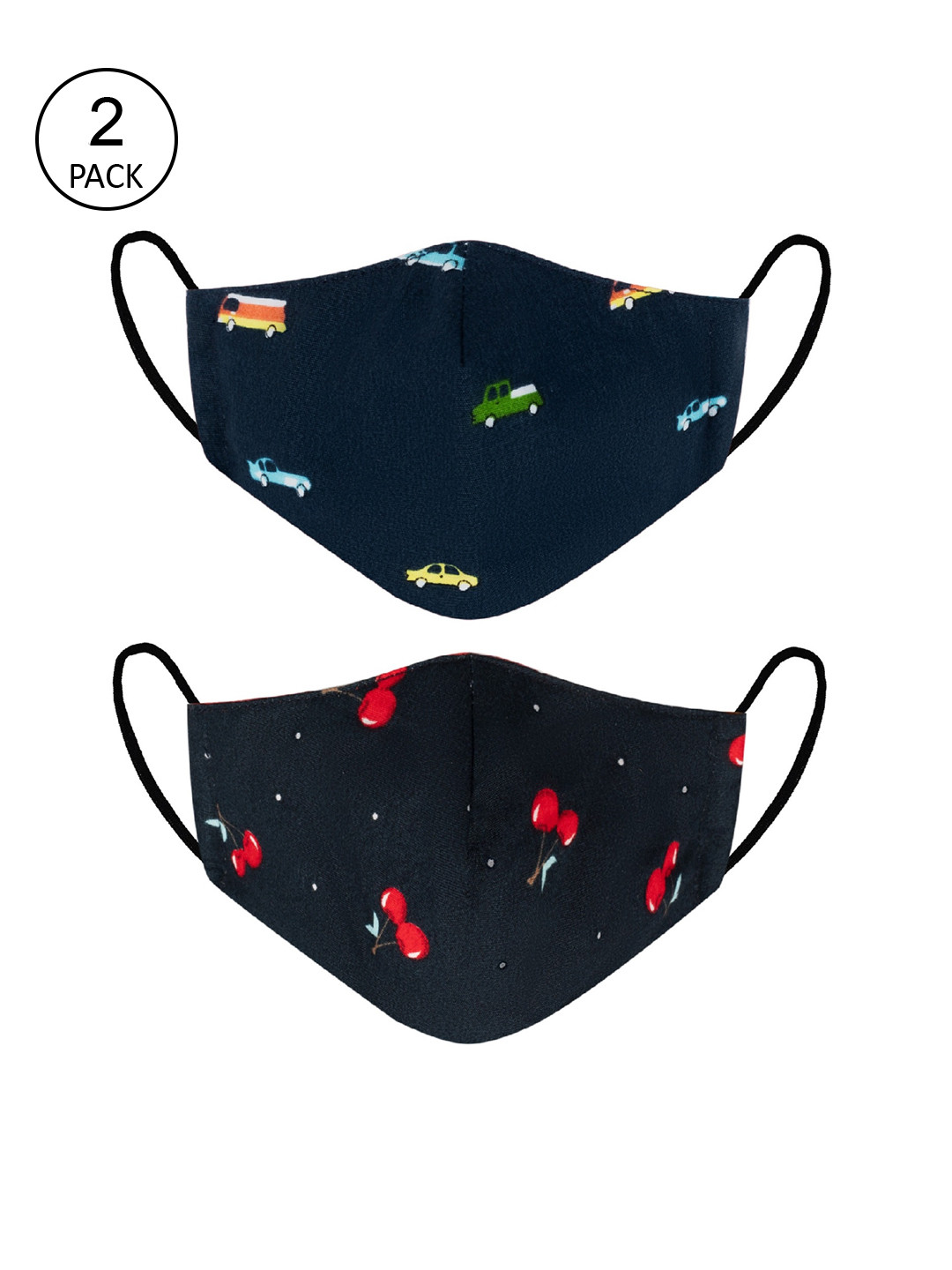 VEA Kids Pack Of 2 Printed 3-Ply Reusable 5-Layered Cotton Protective Outdoor Face Masks, Navy blue
VEA Kids Pack Of 2 Printed 3-Ply Reusable 5-Layered Cotton Protective Outdoor Face Masks, Navy blue