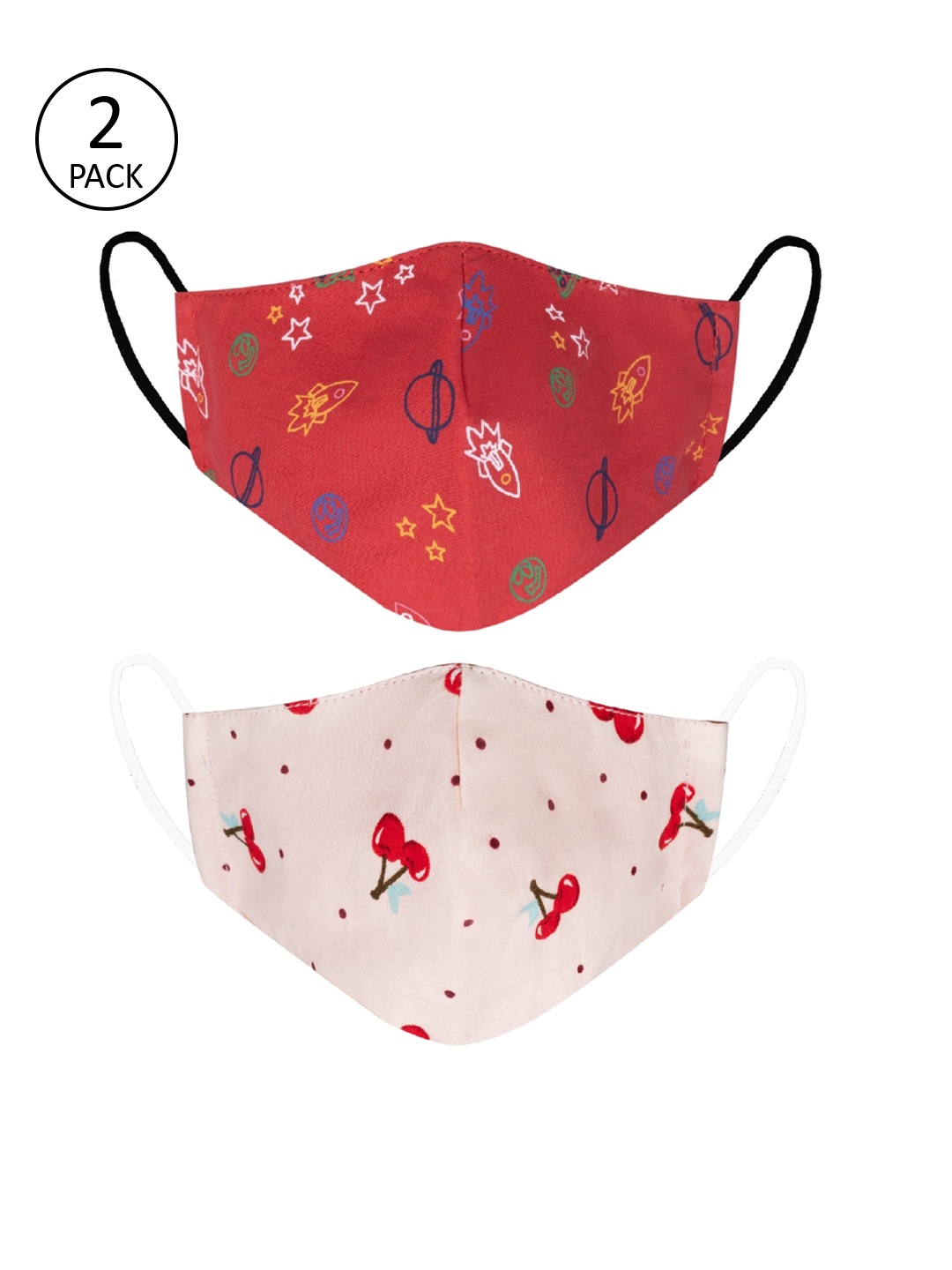VEA Kids Pack Of 2 Printed 3-Ply 5 Layered Reusable Cotton Protective Outdoor Face Masks, Red
VEA Kids Pack Of 2 Printed 3-Ply 5 Layered Reusable Cotton Protective Outdoor Face Masks, Red