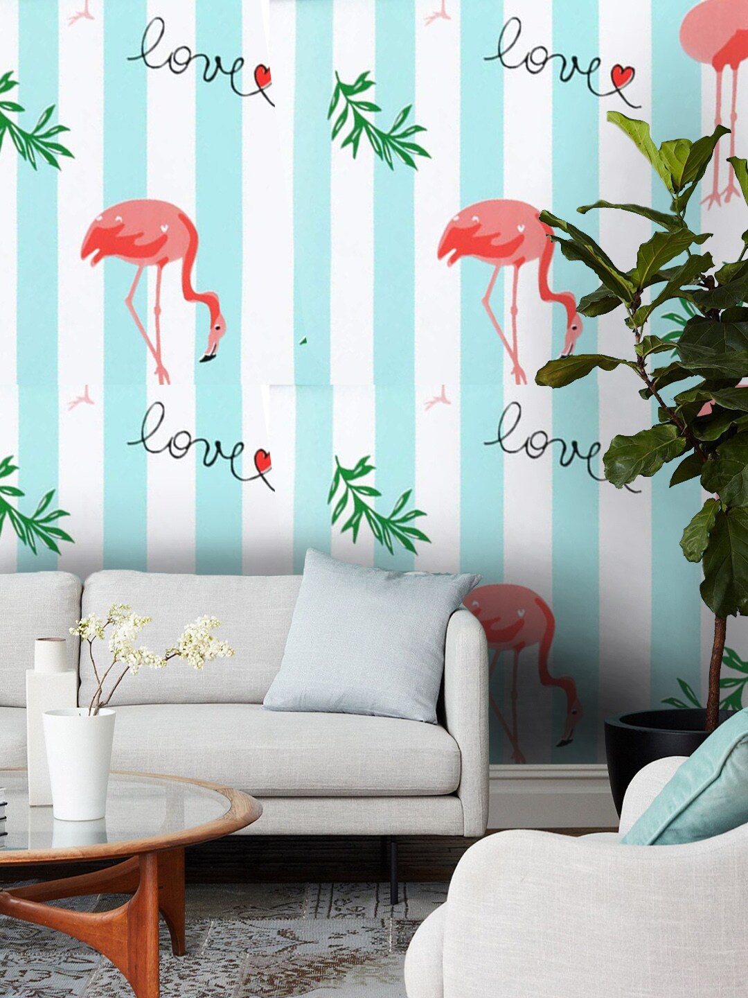 Jaamso Royals Multicoloured Self-adhesive & Waterproof Flamingo with Leaves Wallpaper, Multi
Jaamso Royals Multicoloured Self-adhesive & Waterproof Flamingo with Leaves Wallpaper, Multi
