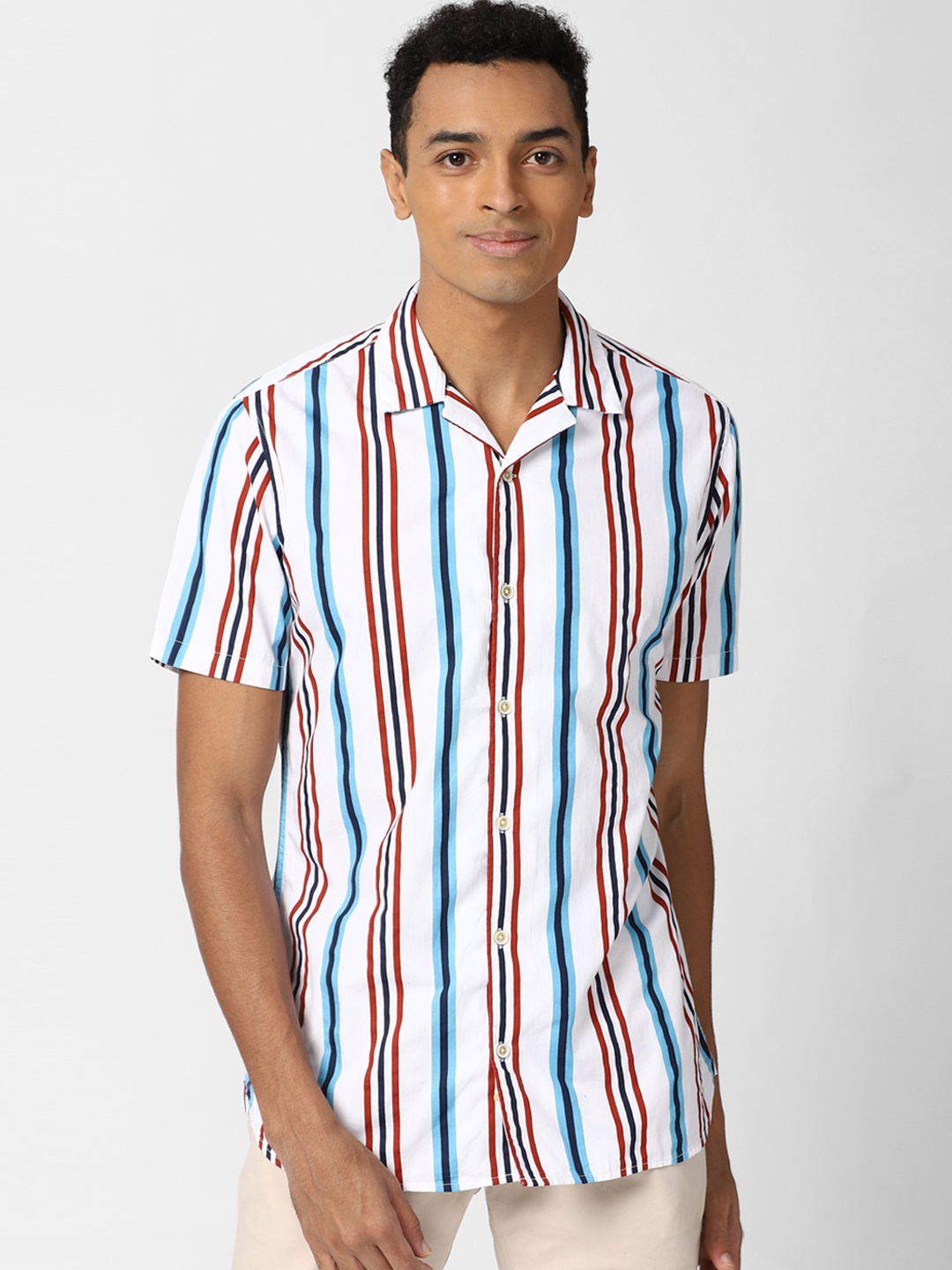 Peter England Casuals Men White Super Slim Fit Multi Stripes Opaque Striped Casual Shirt
Peter England Casuals Men White Super Slim Fit Multi Stripes Opaque Striped Casual Shirt