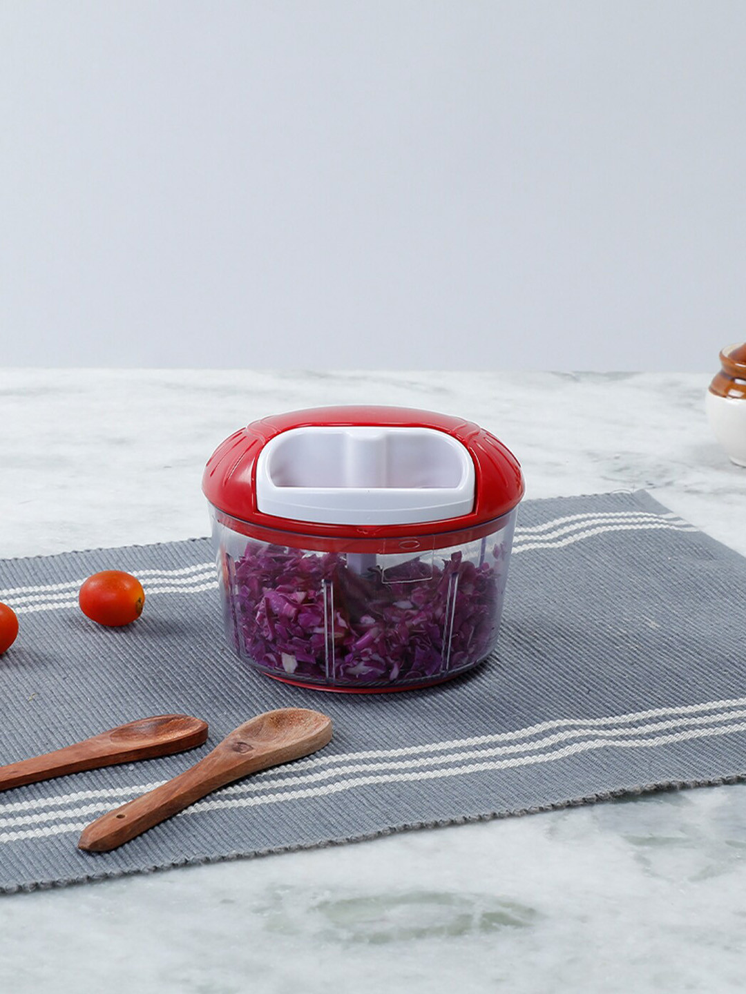 Wonderchef White & Red String Chopper Jumbo
Wonderchef White & Red String Chopper Jumbo