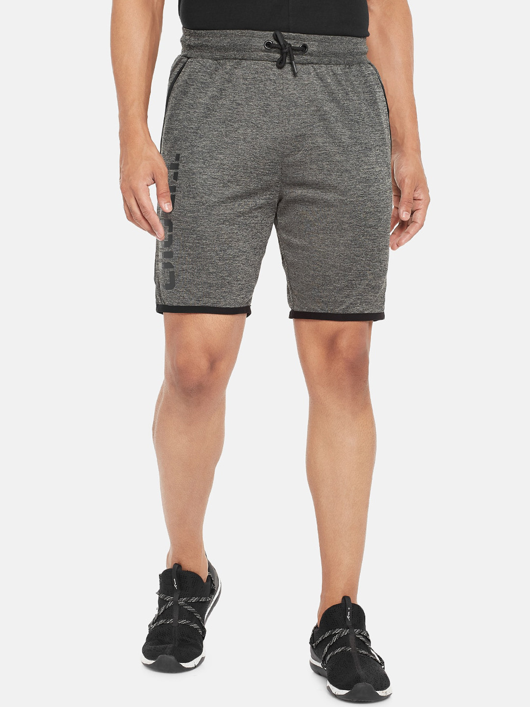 Ajile by Pantaloons Men Grey Slim Fit Mid-Rise Sports Shorts 
Ajile by Pantaloons Men Grey Slim Fit Mid-Rise Sports Shorts