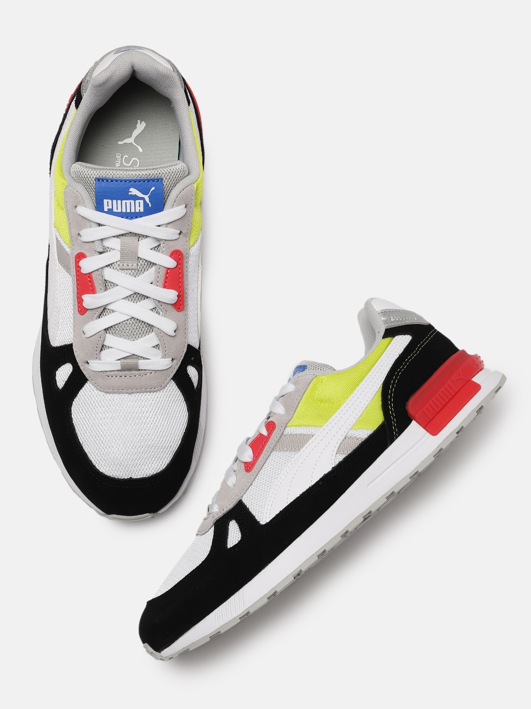 Puma Unisex White Colourblocked Graviton Pro Trainers