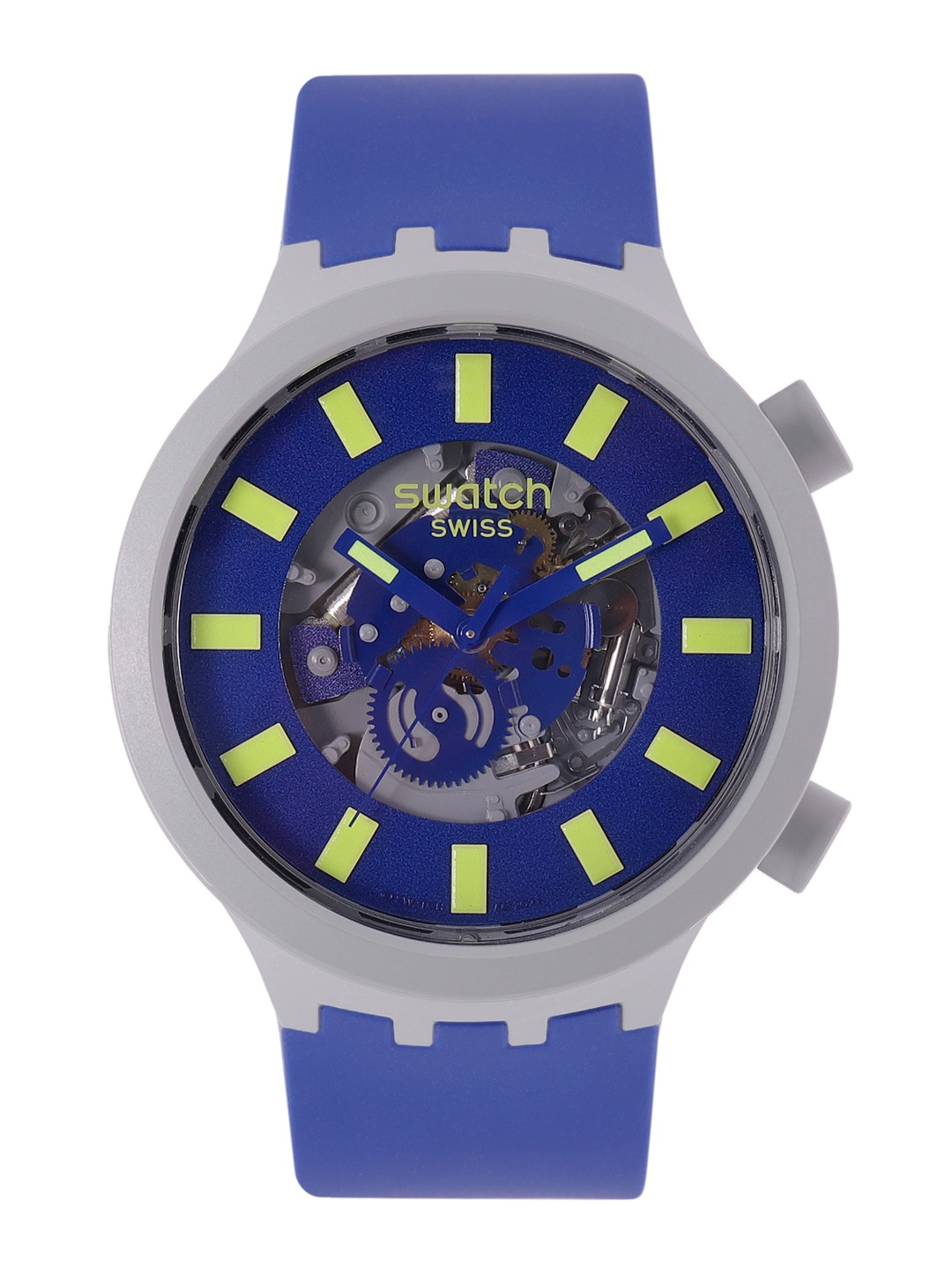 Swatch Unisex Blue Swiss Made Skeleton Water Resistant Analogue Watch SB03M103, Navy blue
Swatch Unisex Blue Swiss Made Skeleton Water Resistant Analogue Watch SB03M103, Navy blue