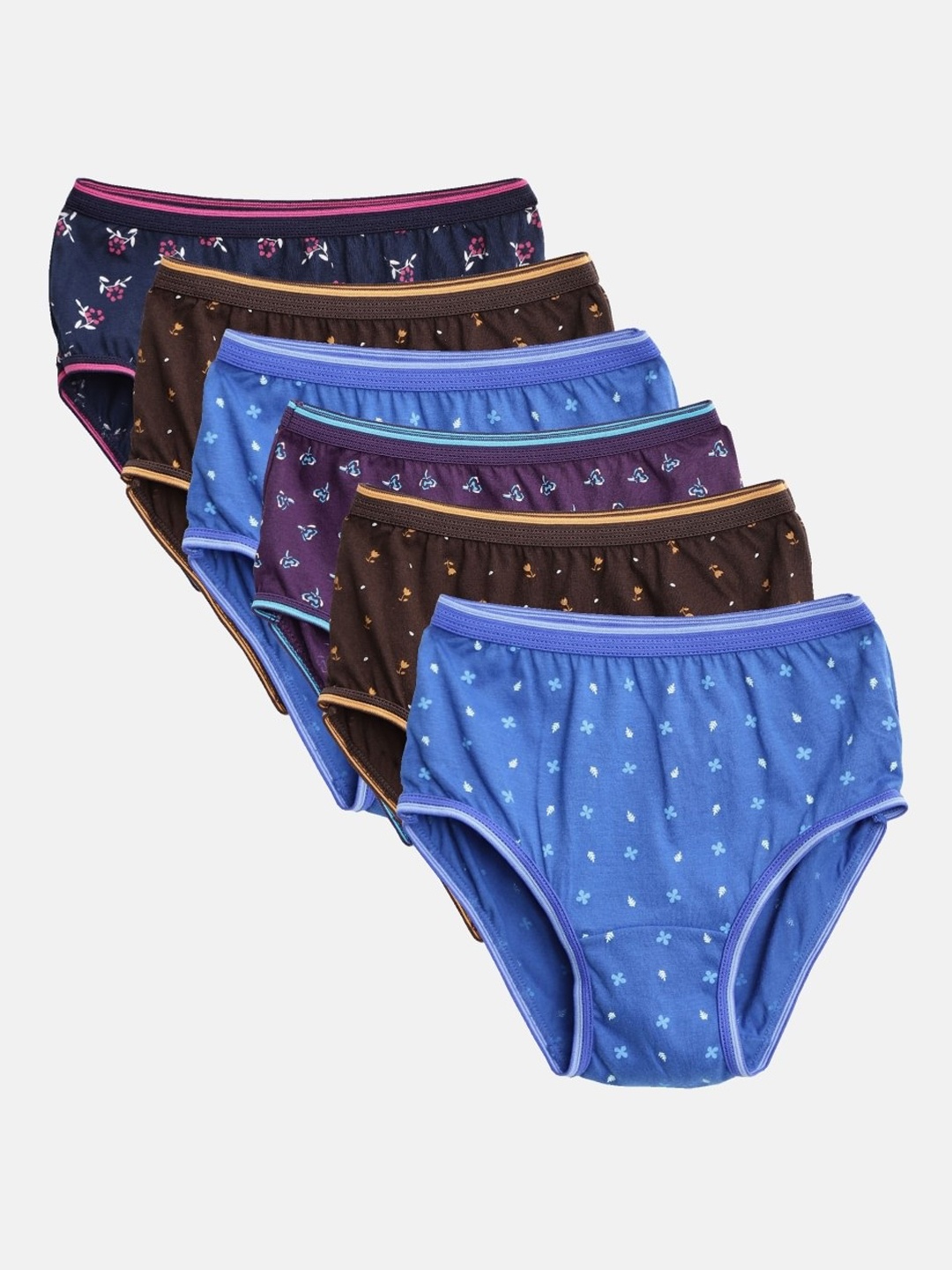 Bodycare Kids Girls Pack Of 6 Assorted Cotton Hipster Briefs