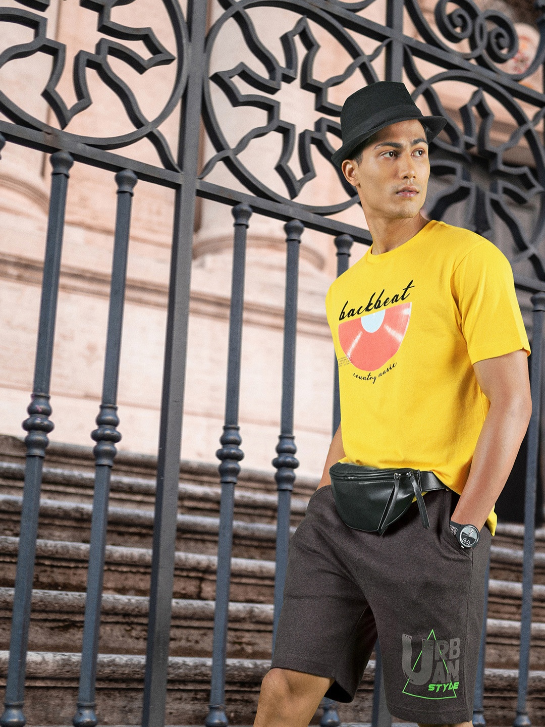 Levis Men Yellow Typography Printed T-shirt