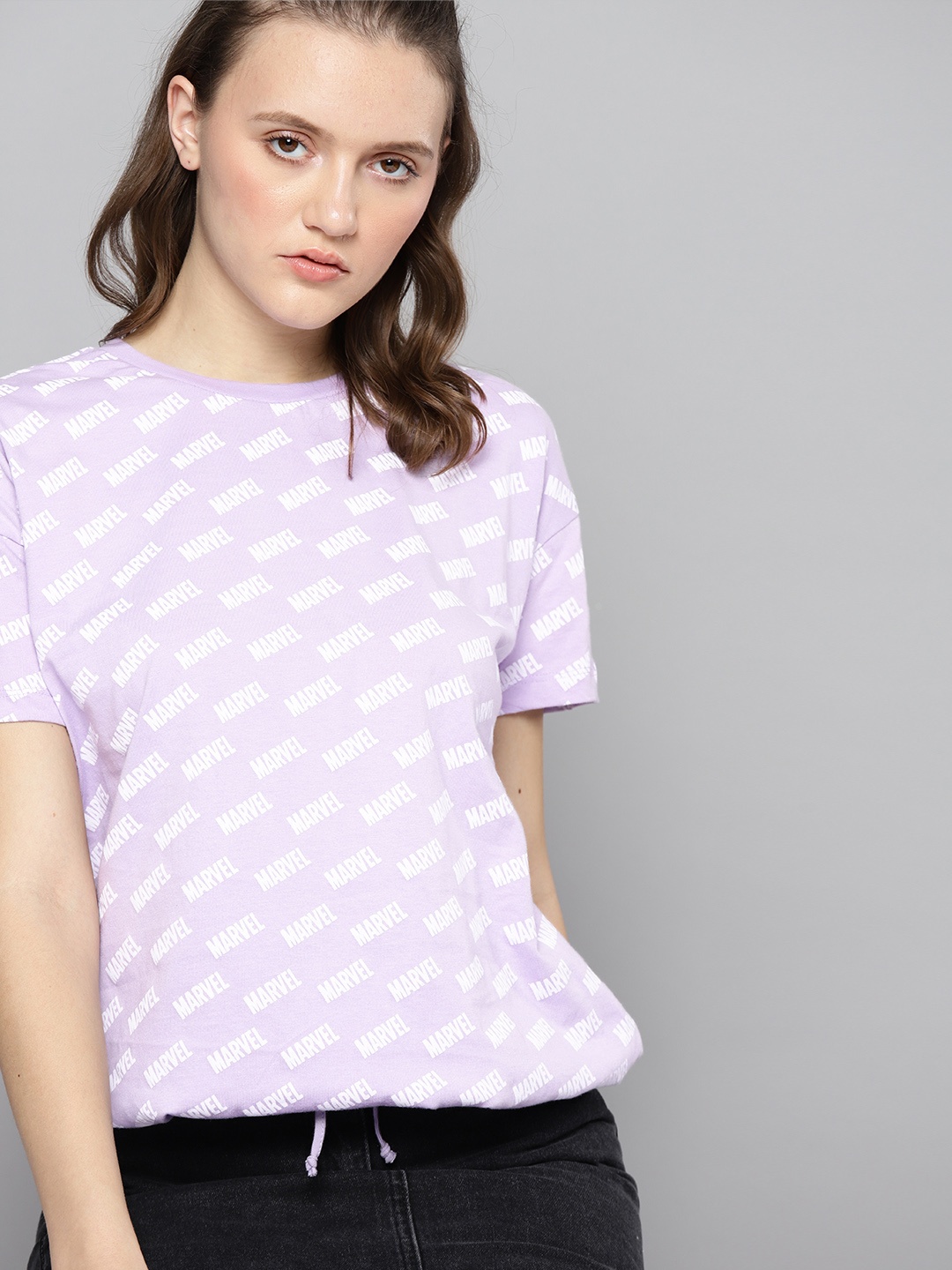 Kook N Keech Marvel Lavender & White Pure Cotton Extended Sleeve Typography Print Top
Kook N Keech Marvel Lavender & White Pure Cotton Extended Sleeve Typography Print Top