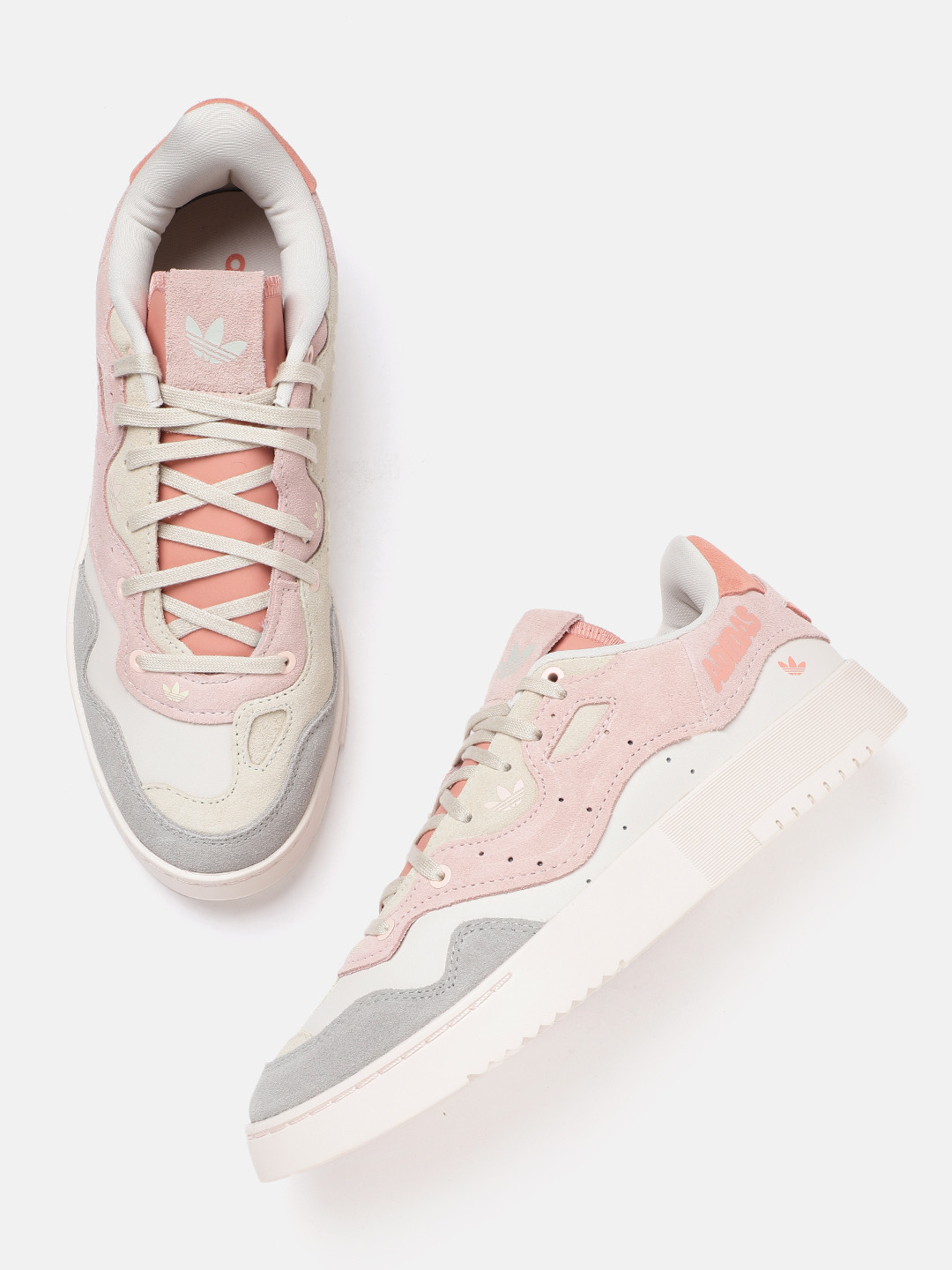 ADIDAS Originals Women Beige Colourblocked Leather Supercourt XX Sneakers Excluding Trims
ADIDAS Originals Women Beige Colourblocked Leather Supercourt XX Sneakers Excluding Trims